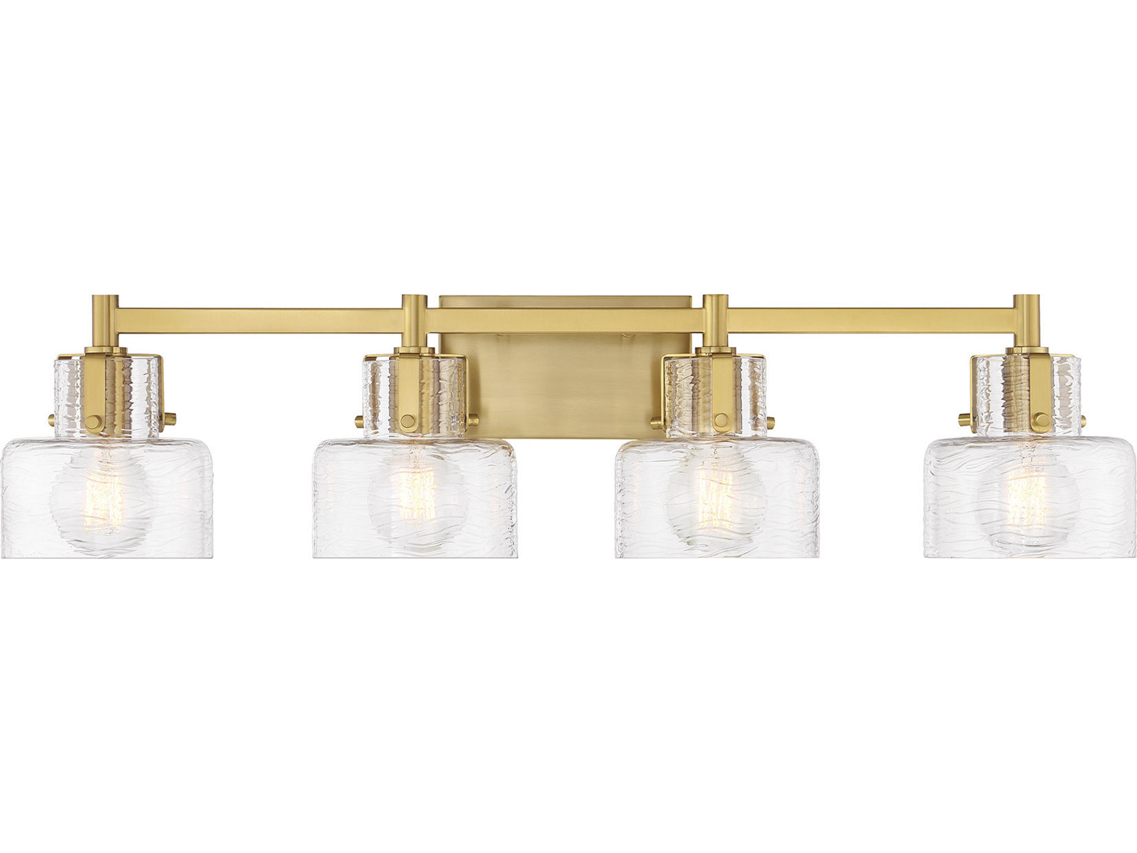 Dover 4-Light Warm Brass Vanity Light