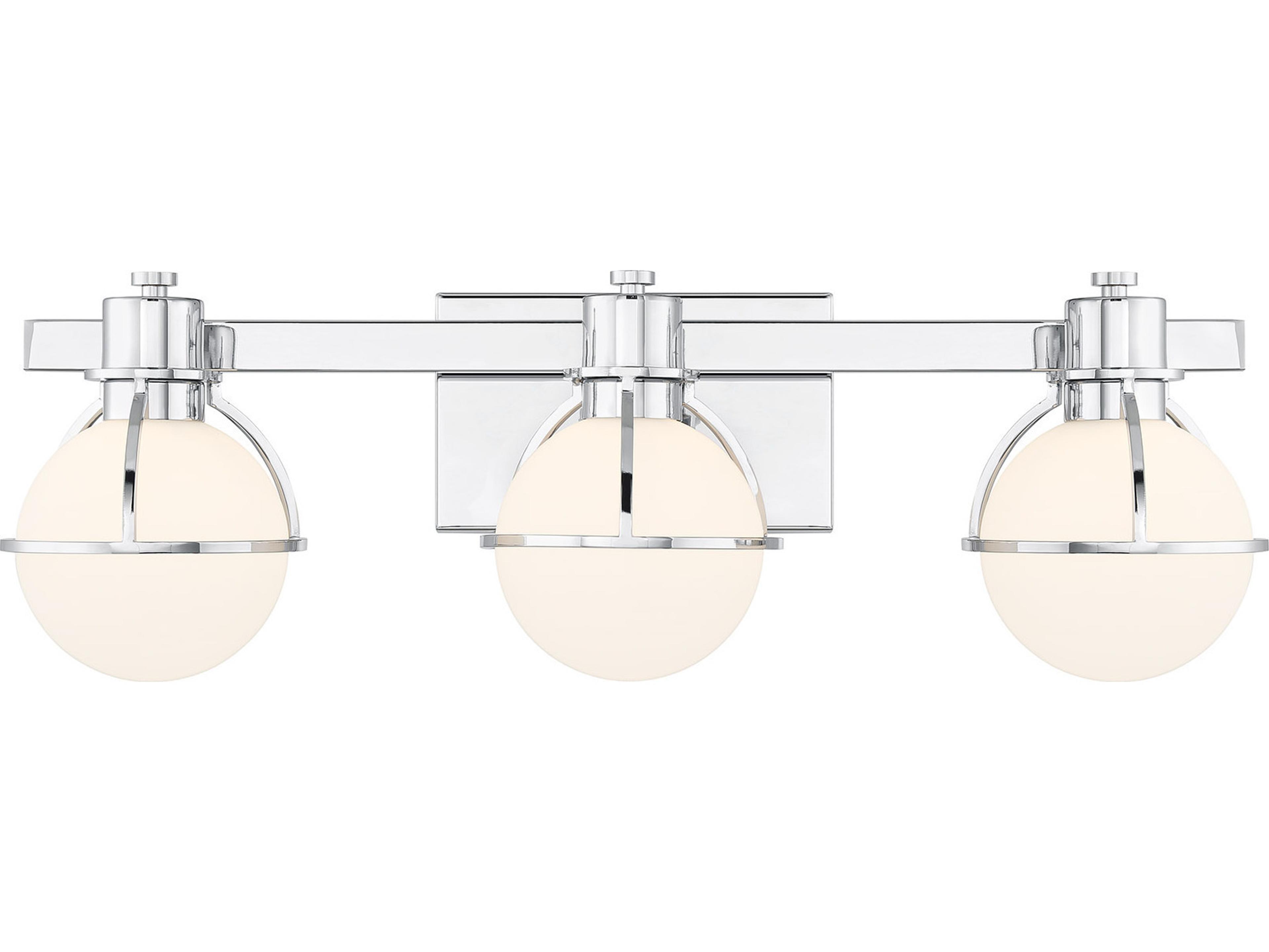 Pierce 3-Light Chrome Vanity Light