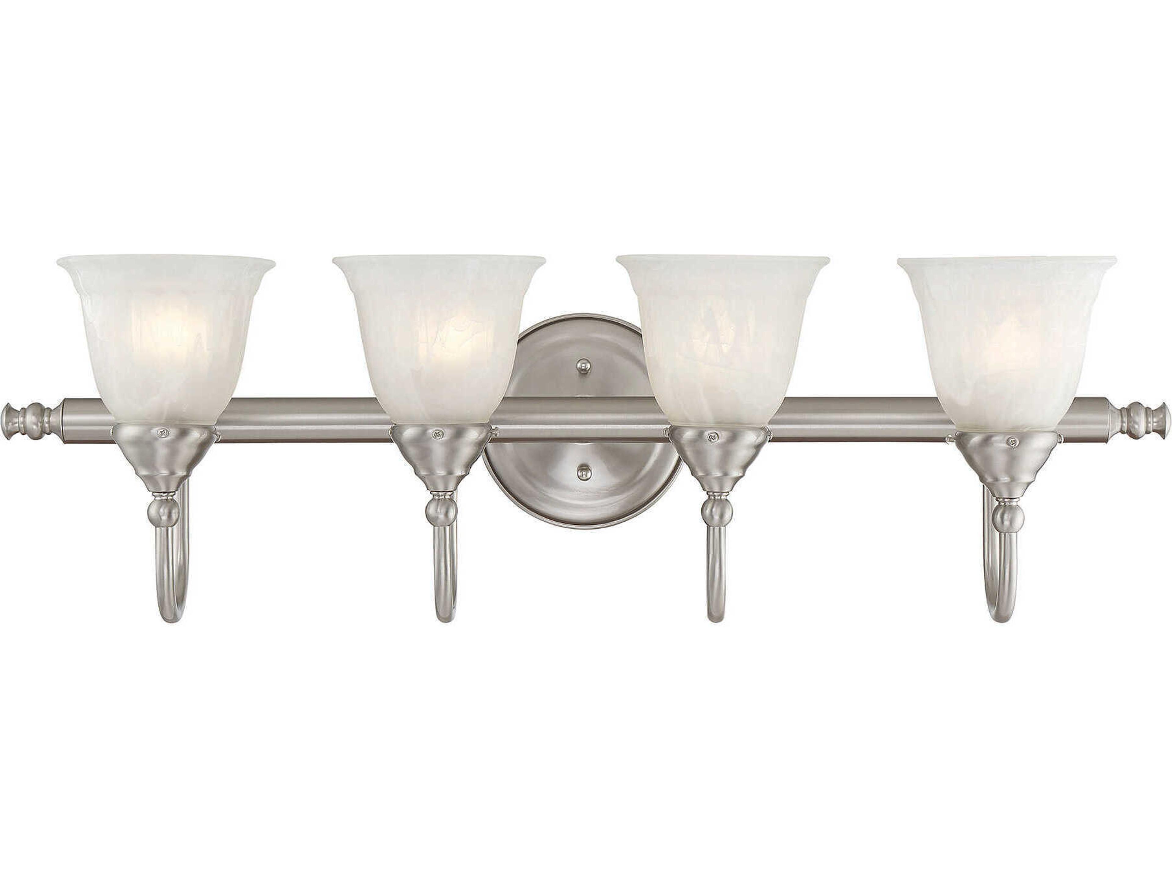 Brunswick 4-Light Satin Nickel Vanity Light