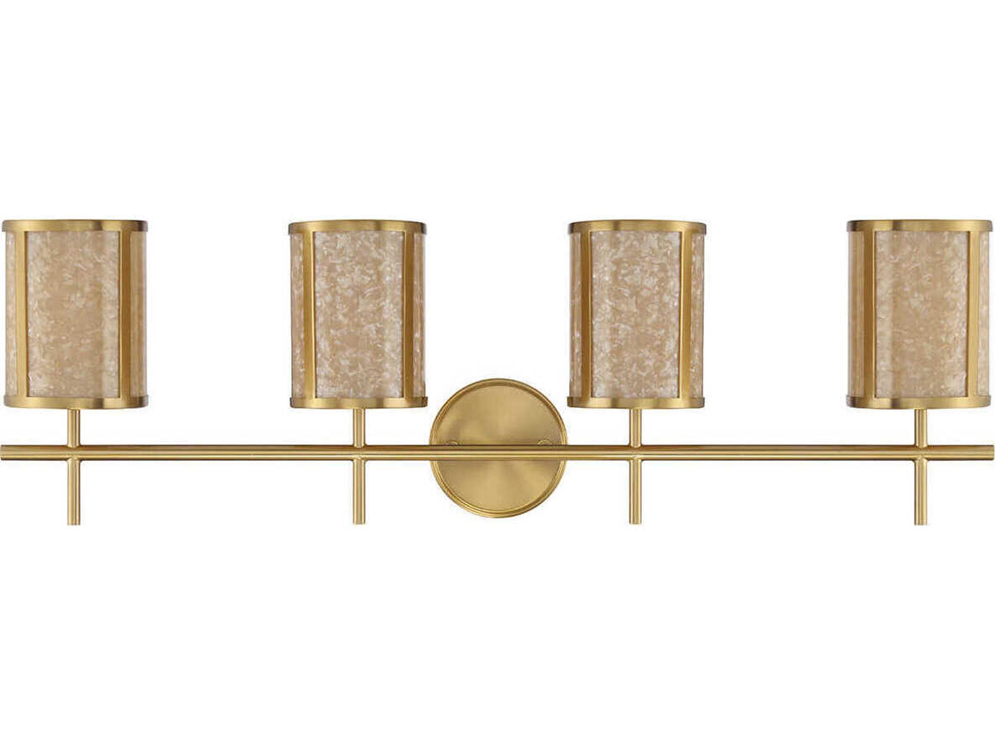 Savoy House Camden 4-Light Warm Brass Vanity Light