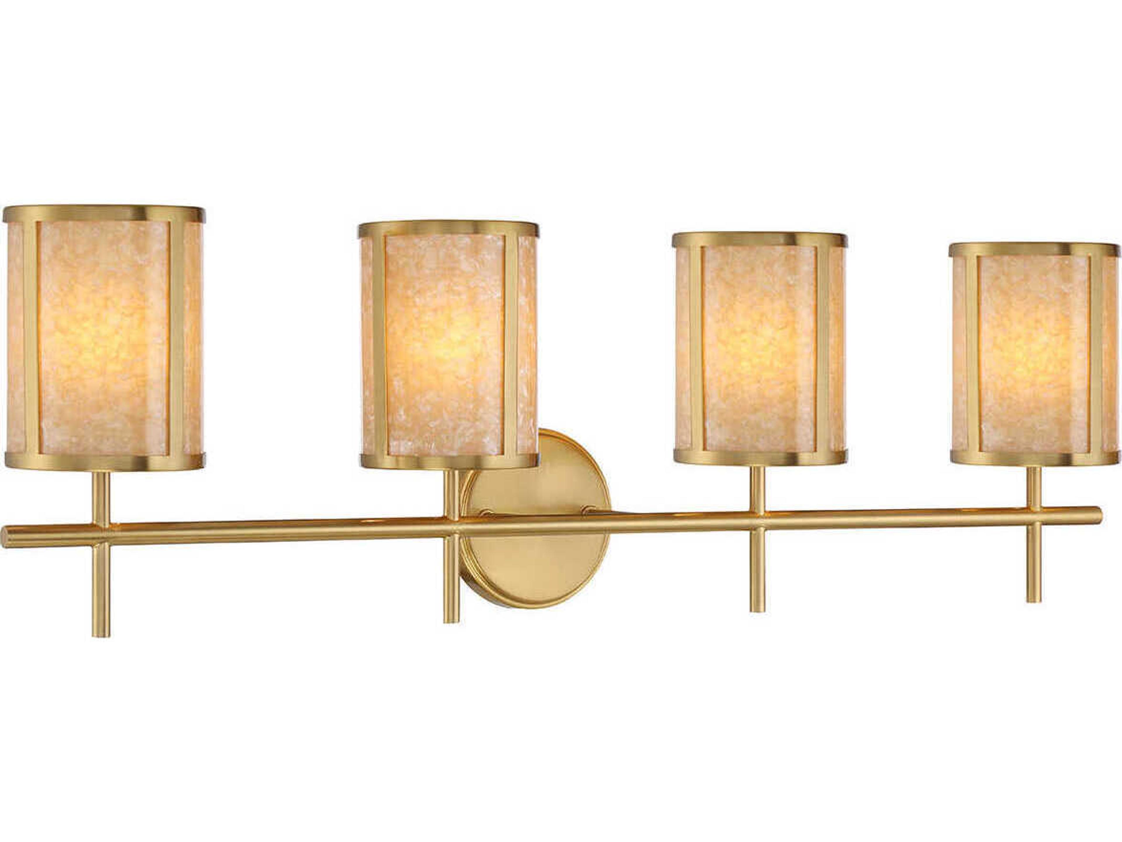 Savoy House Camden 4-Light Warm Brass Vanity Light