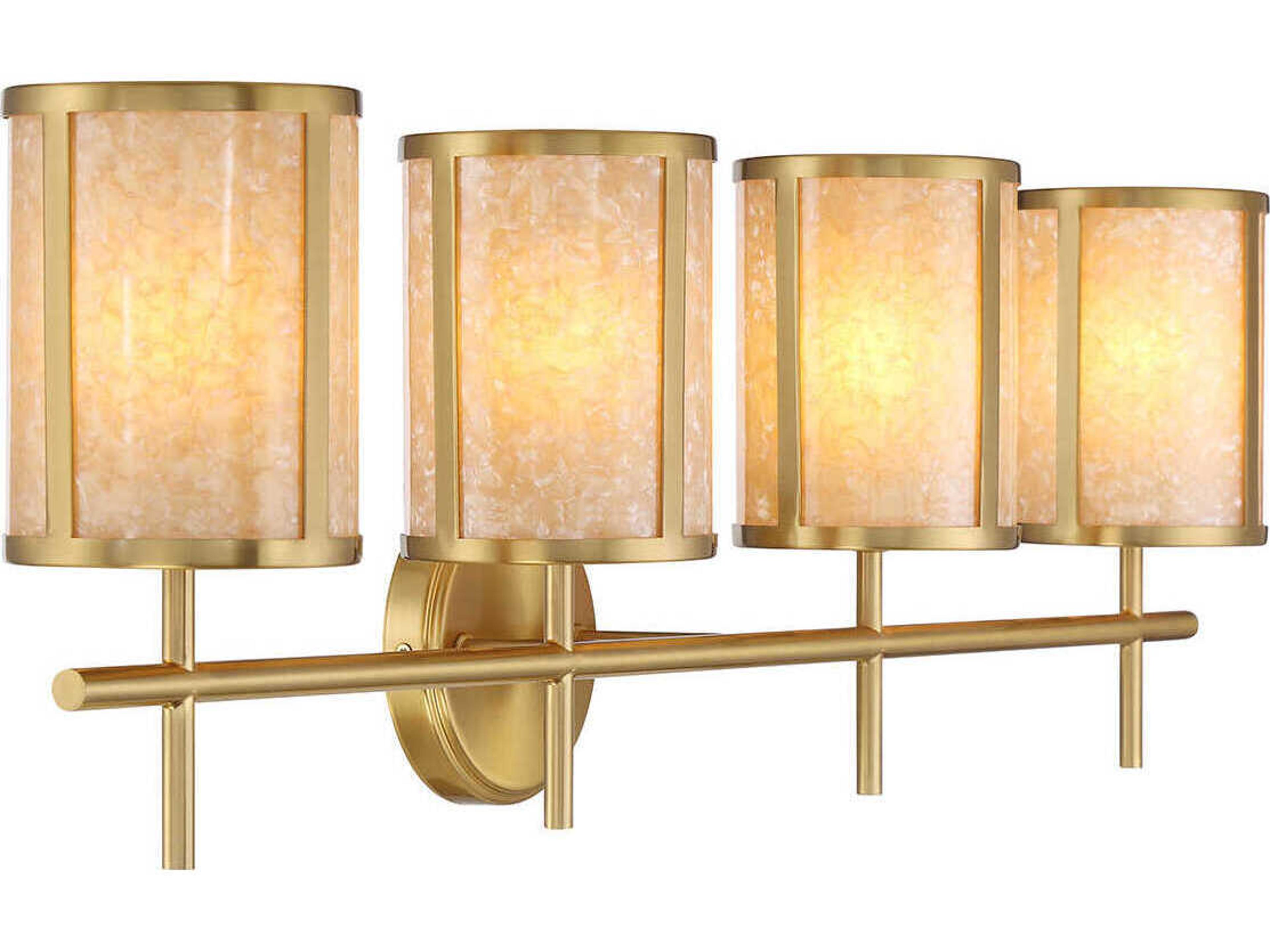 Savoy House Camden 4-Light Warm Brass Vanity Light