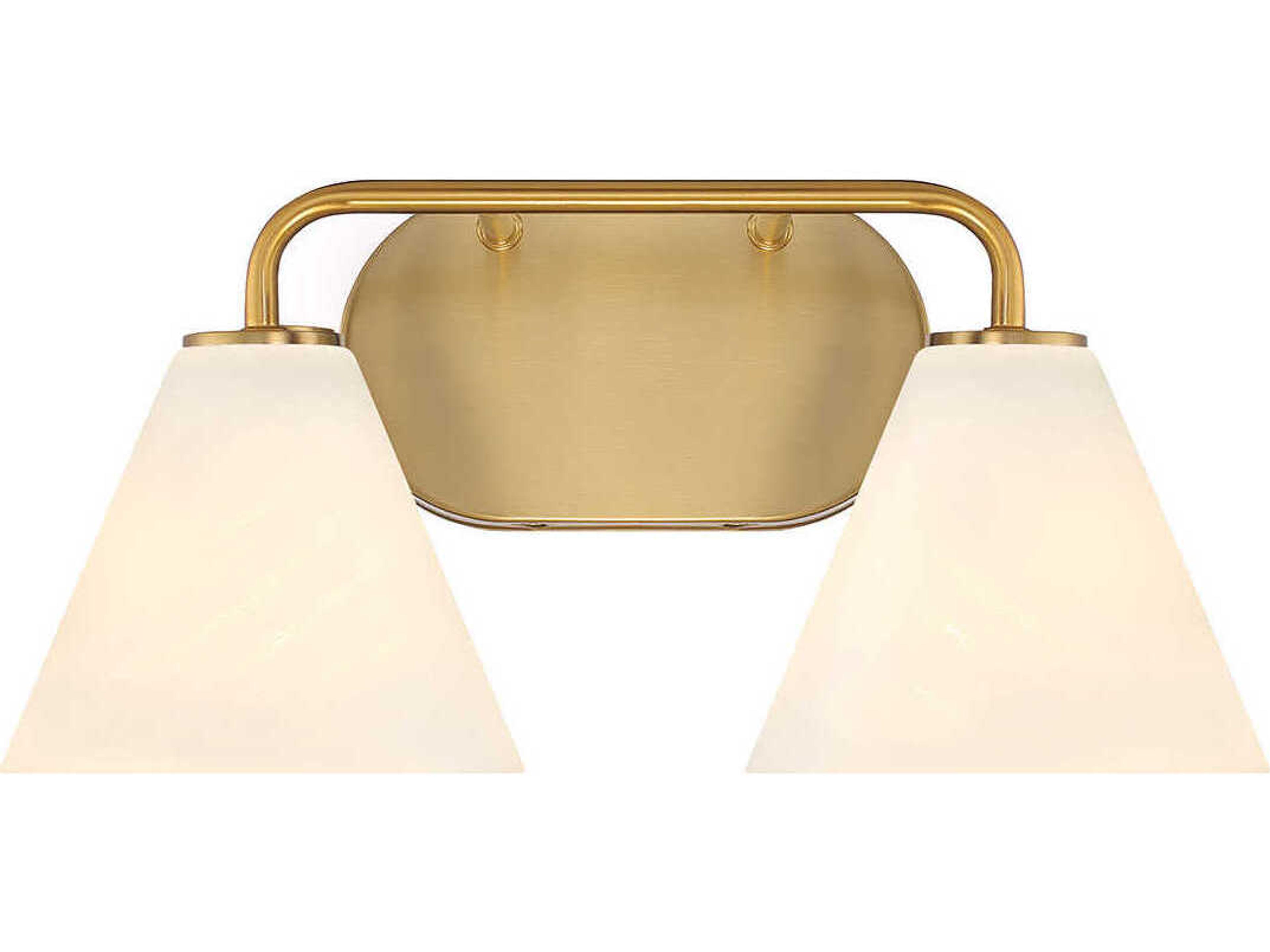 Blair 2-Light Warm Brass Vanity Light