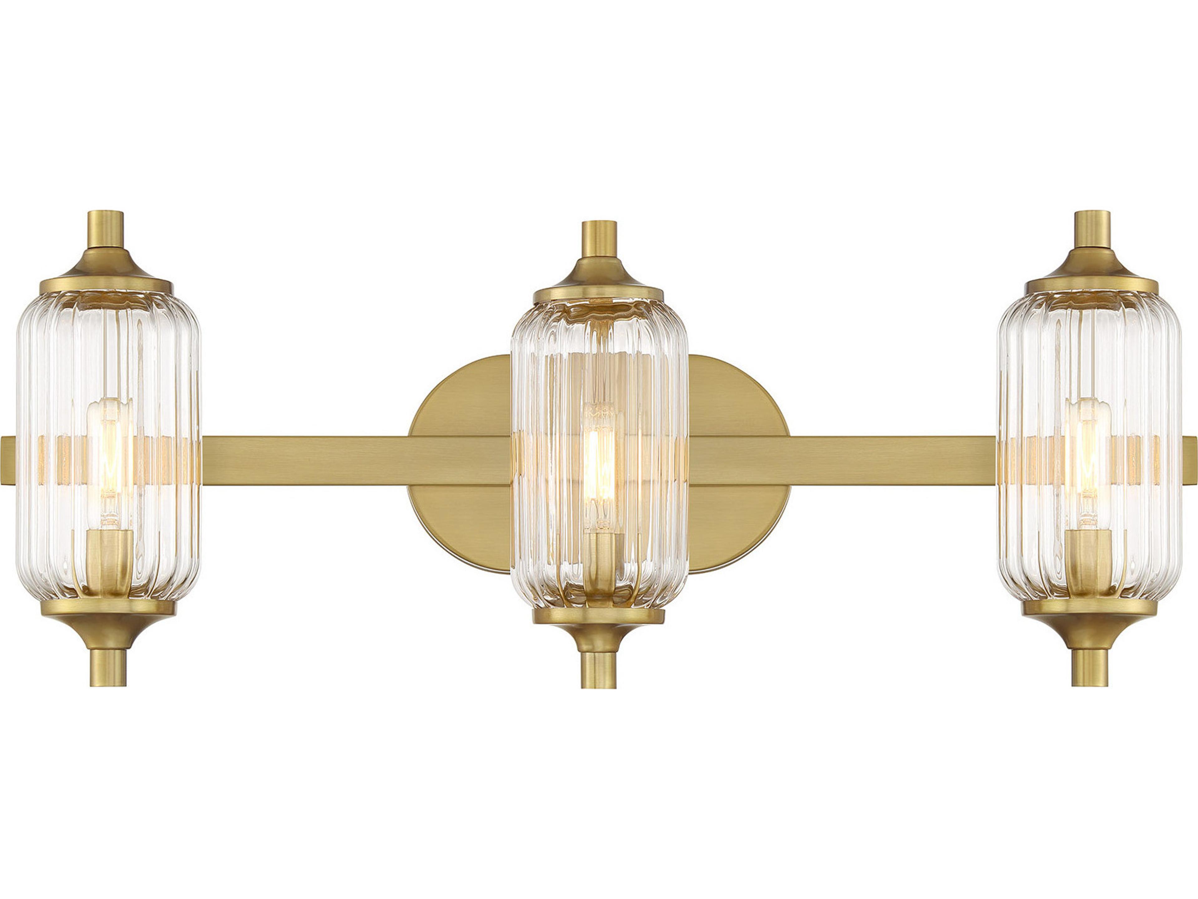 Holton 3-Light Warm Brass Vanity Light