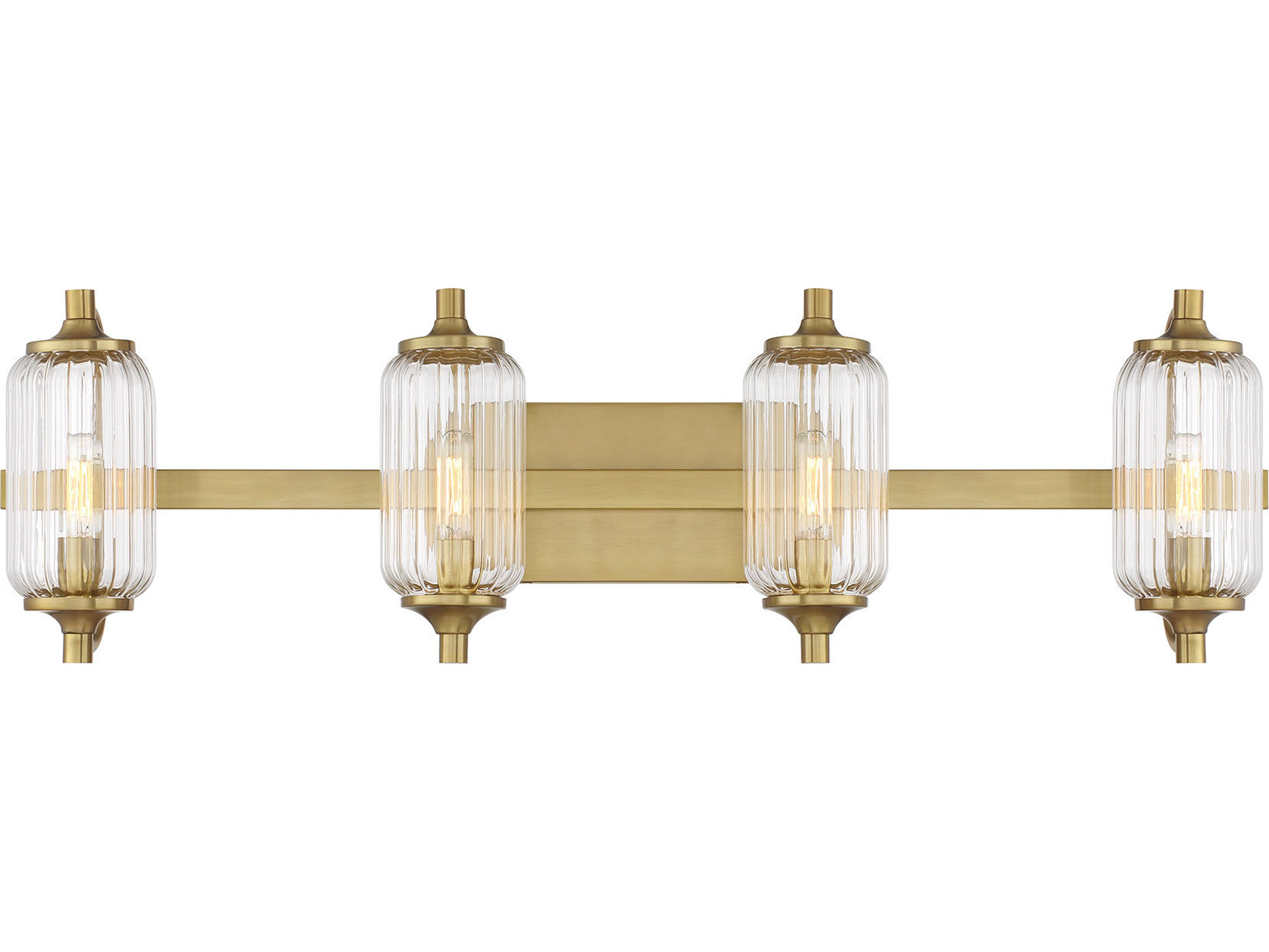 Holton 4-Light Warm Brass Vanity Light