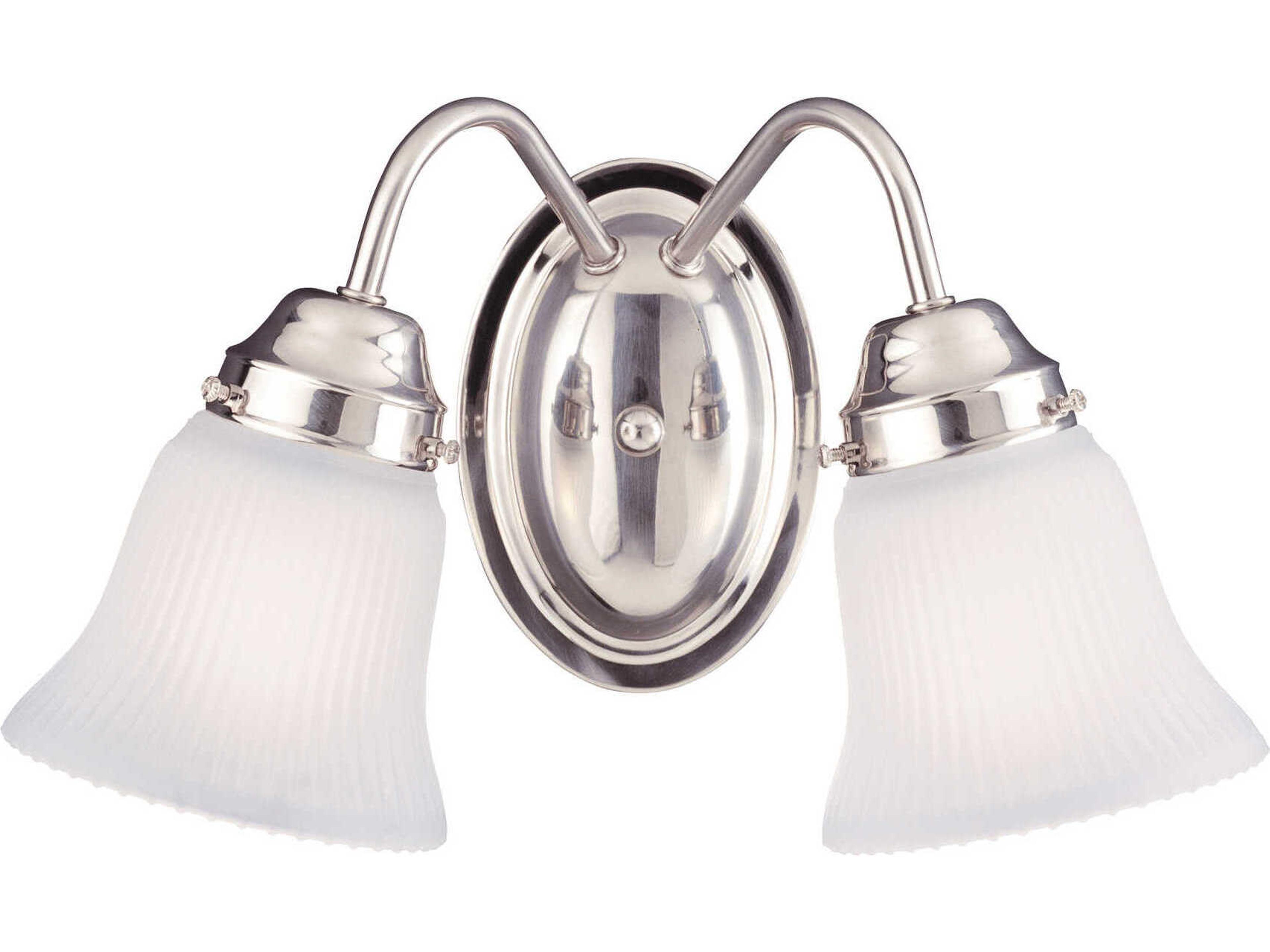 Brighton 2-Light Satin Nickel Vanity Light