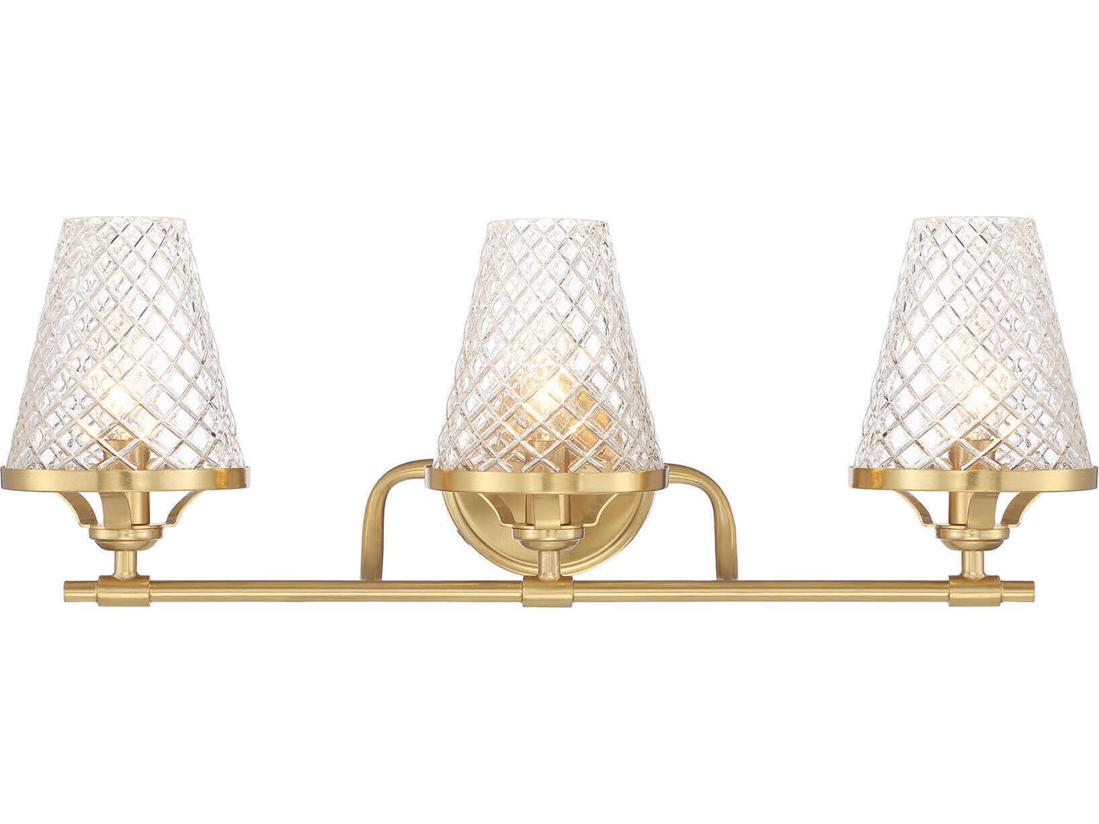 Candler 3-Light Warm Brass Vanity Light