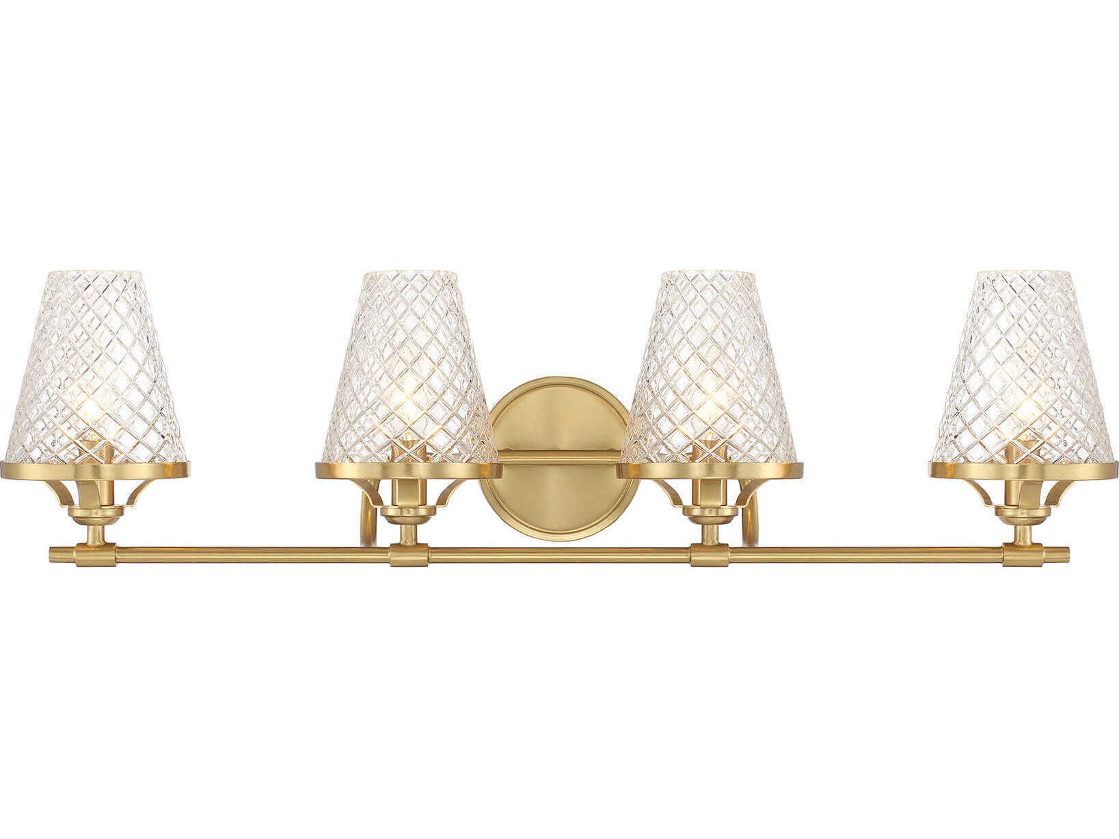 Candler 4-Light Warm Brass Vanity Light