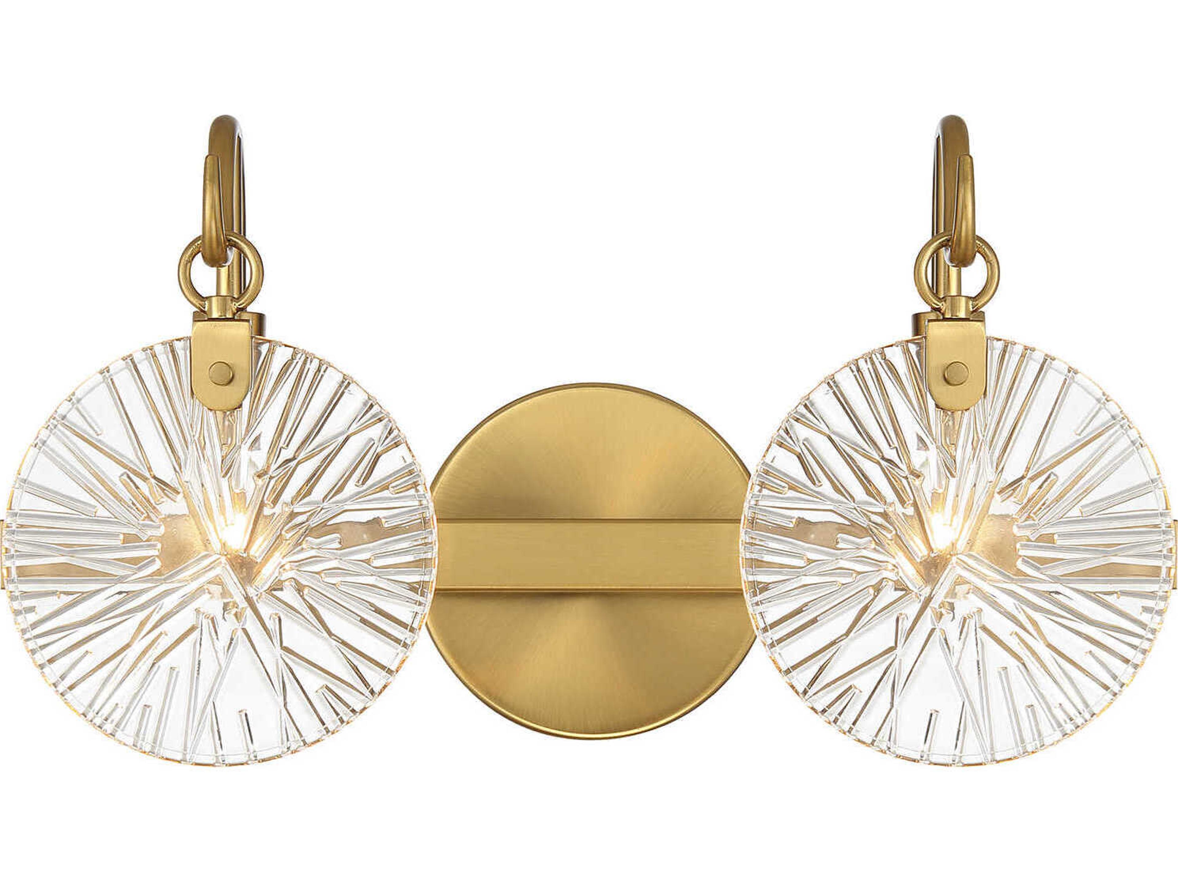 Addison 2-Light Warm Brass Vanity Light