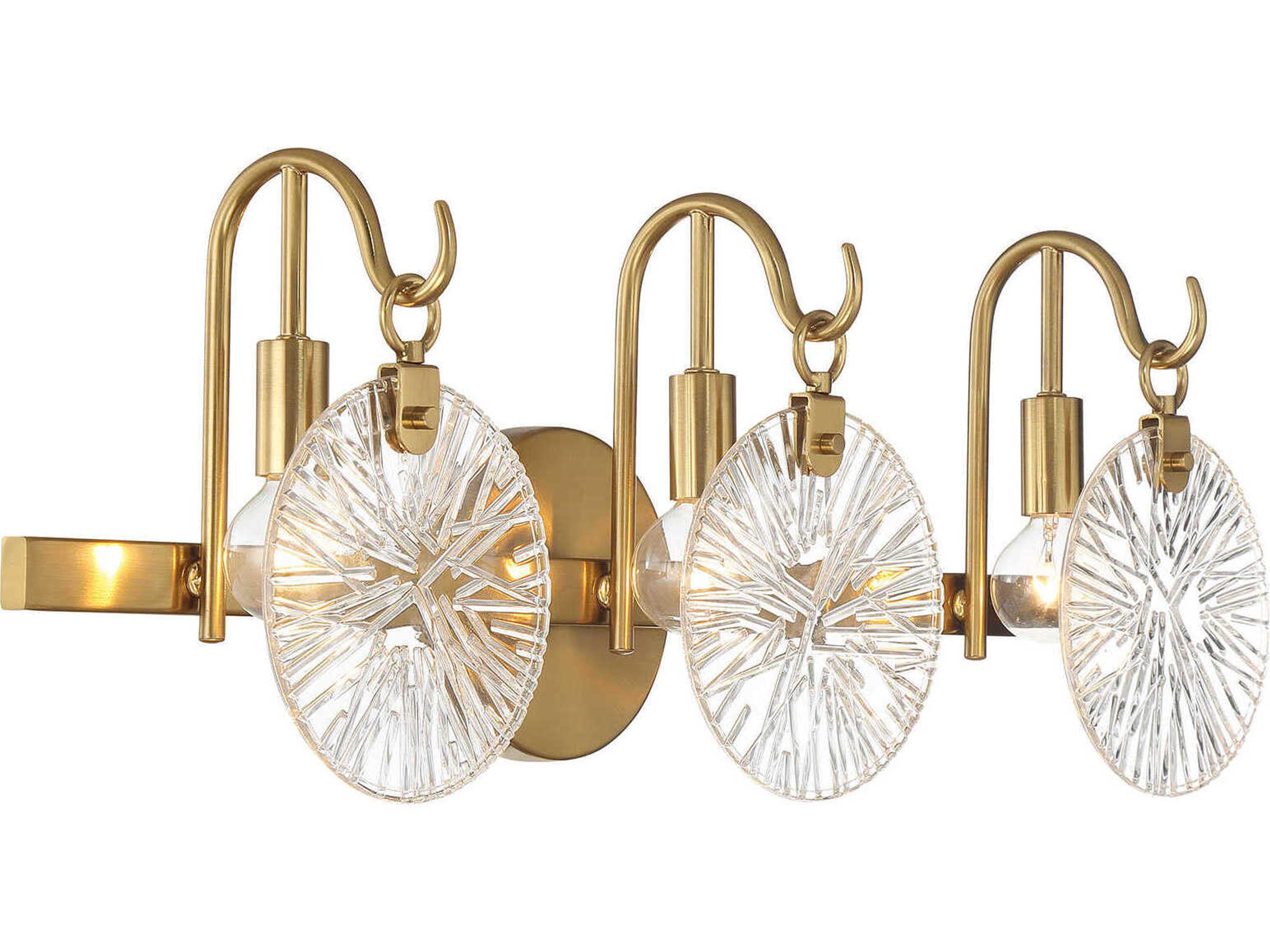 Savoy House Addison 3-Light Warm Brass Vanity Light