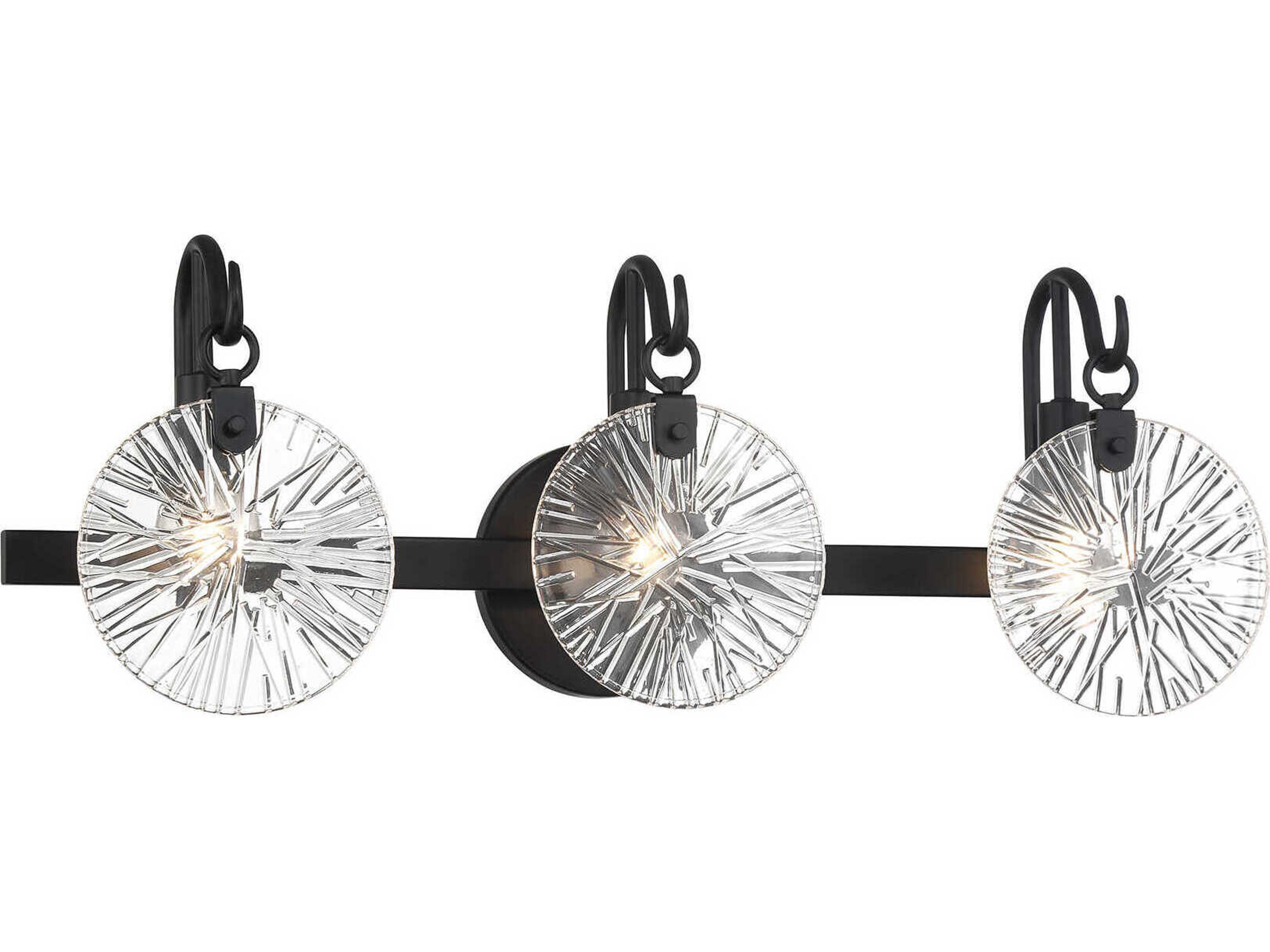 Savoy House Addison 3-Light Matte Black Vanity Light