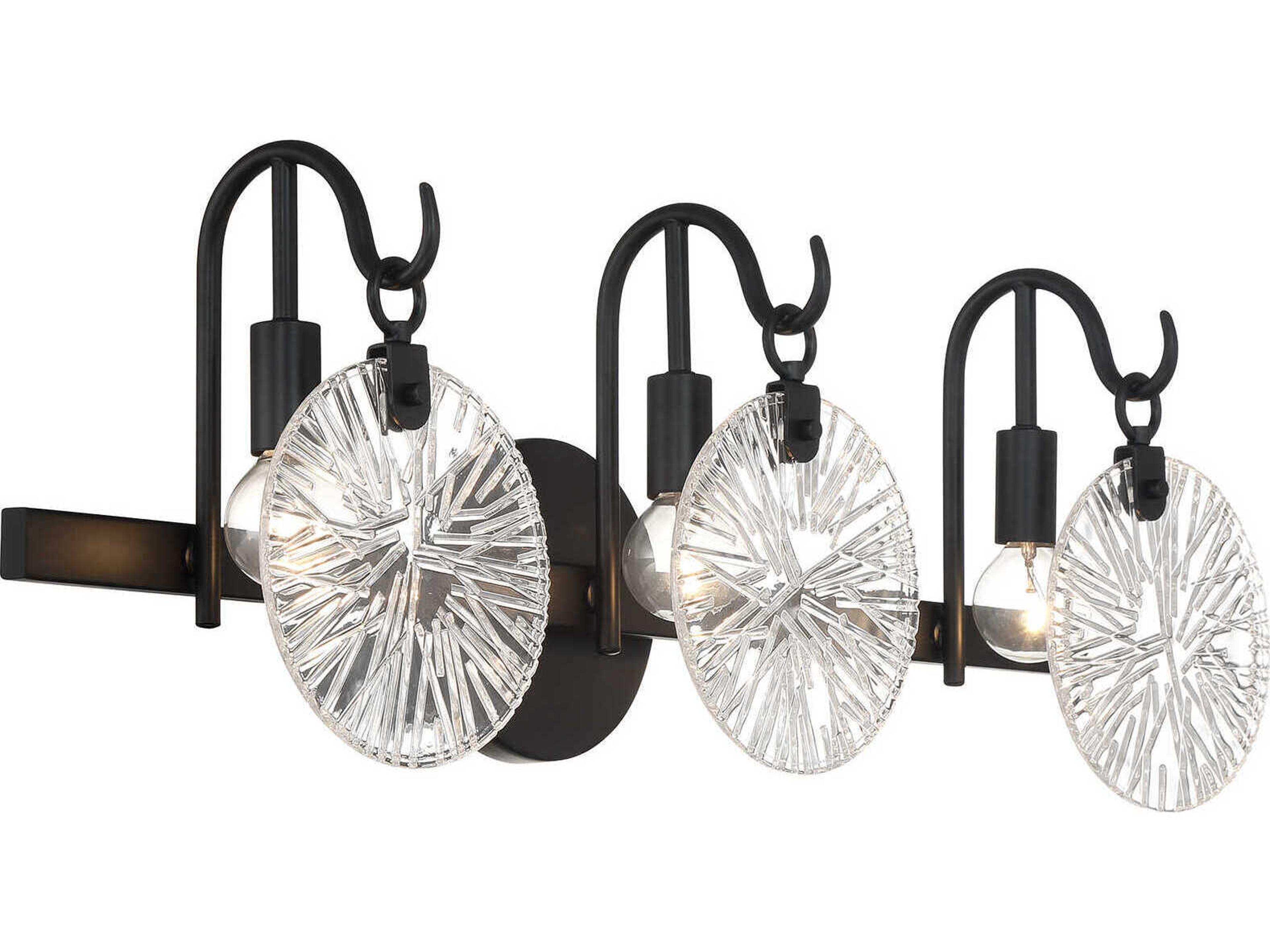 Savoy House Addison 3-Light Matte Black Vanity Light