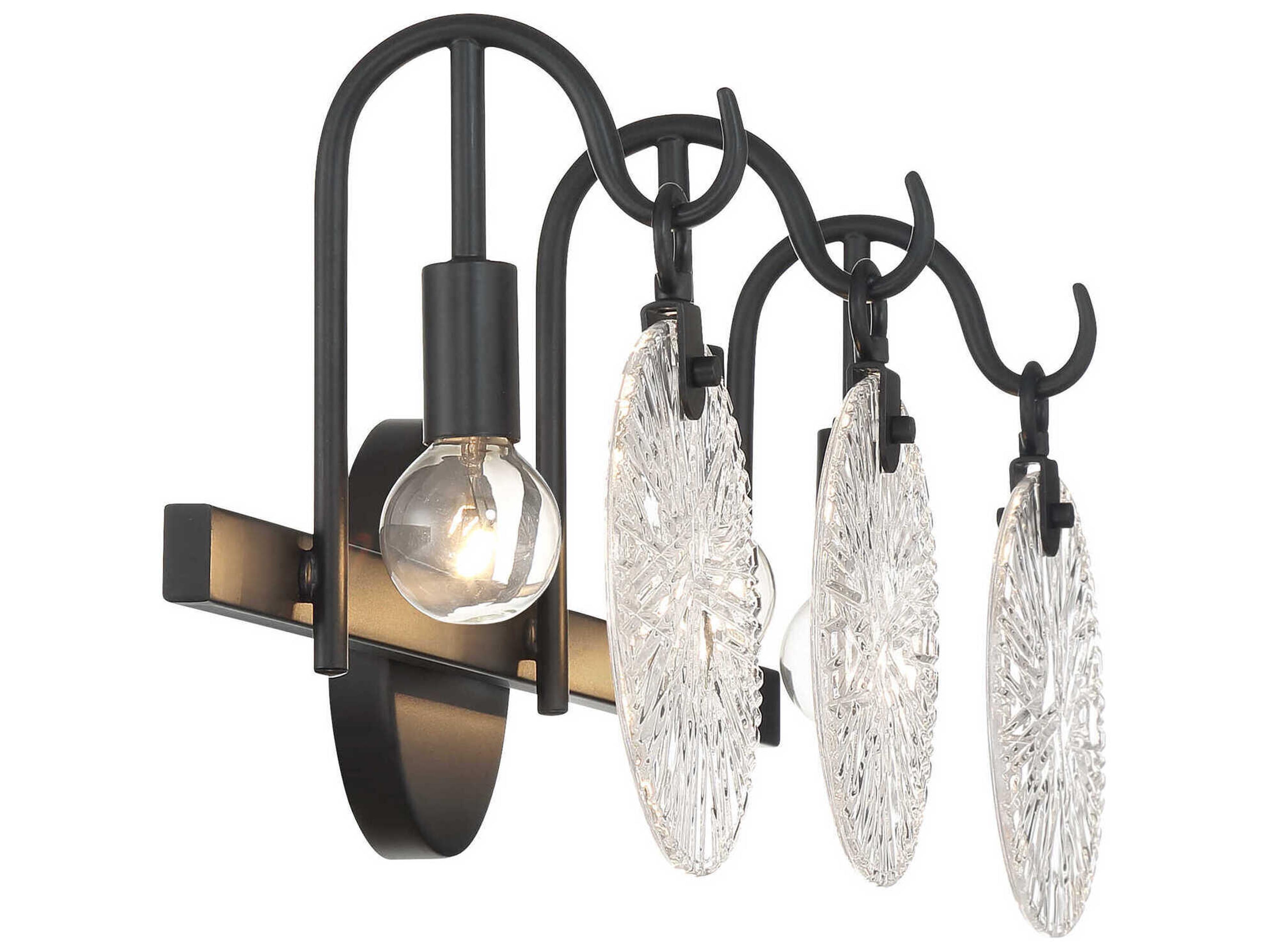 Savoy House Addison 3-Light Matte Black Vanity Light