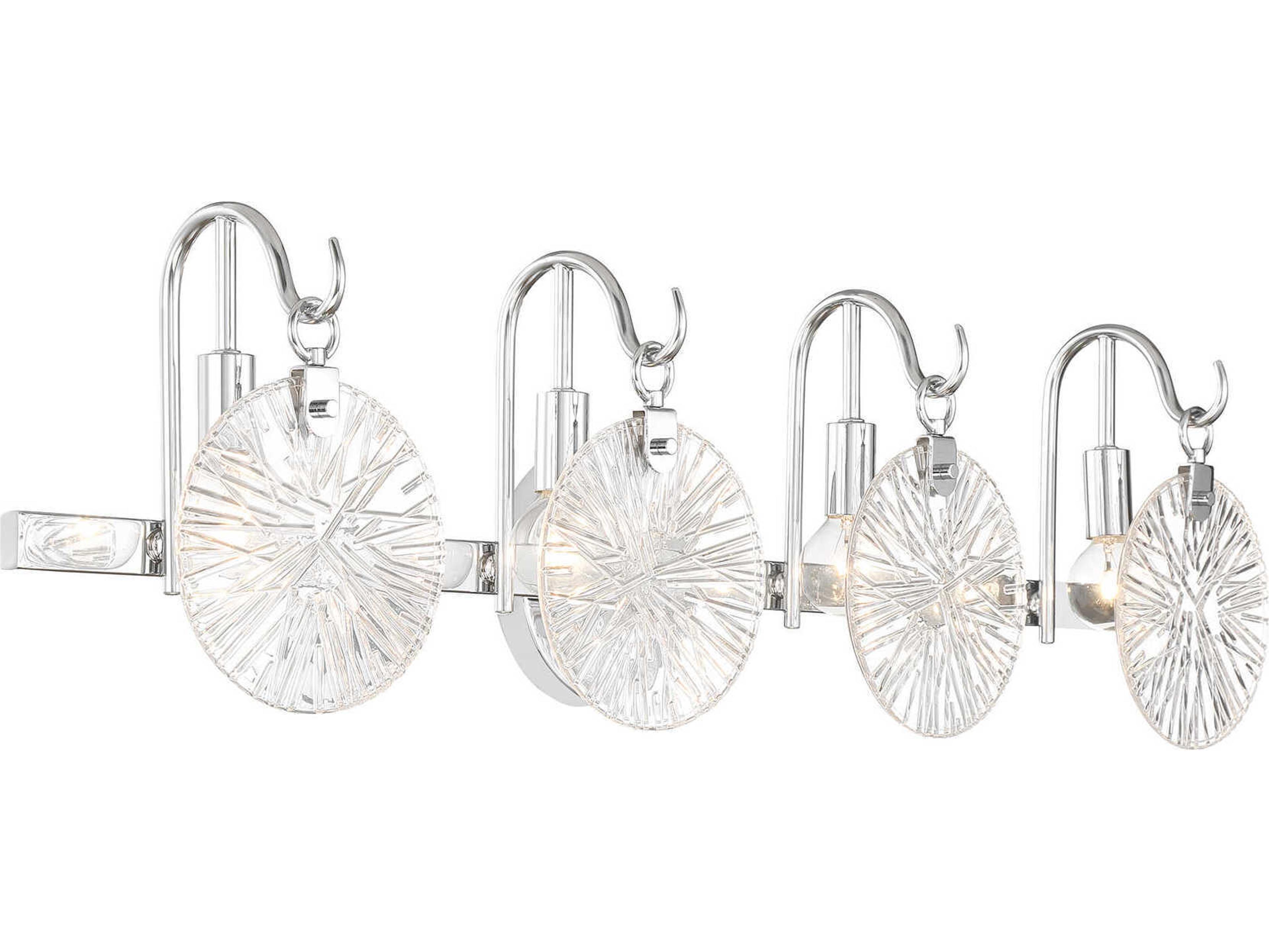 Savoy House Addison 4-Light Polished Chrome Vanity Light