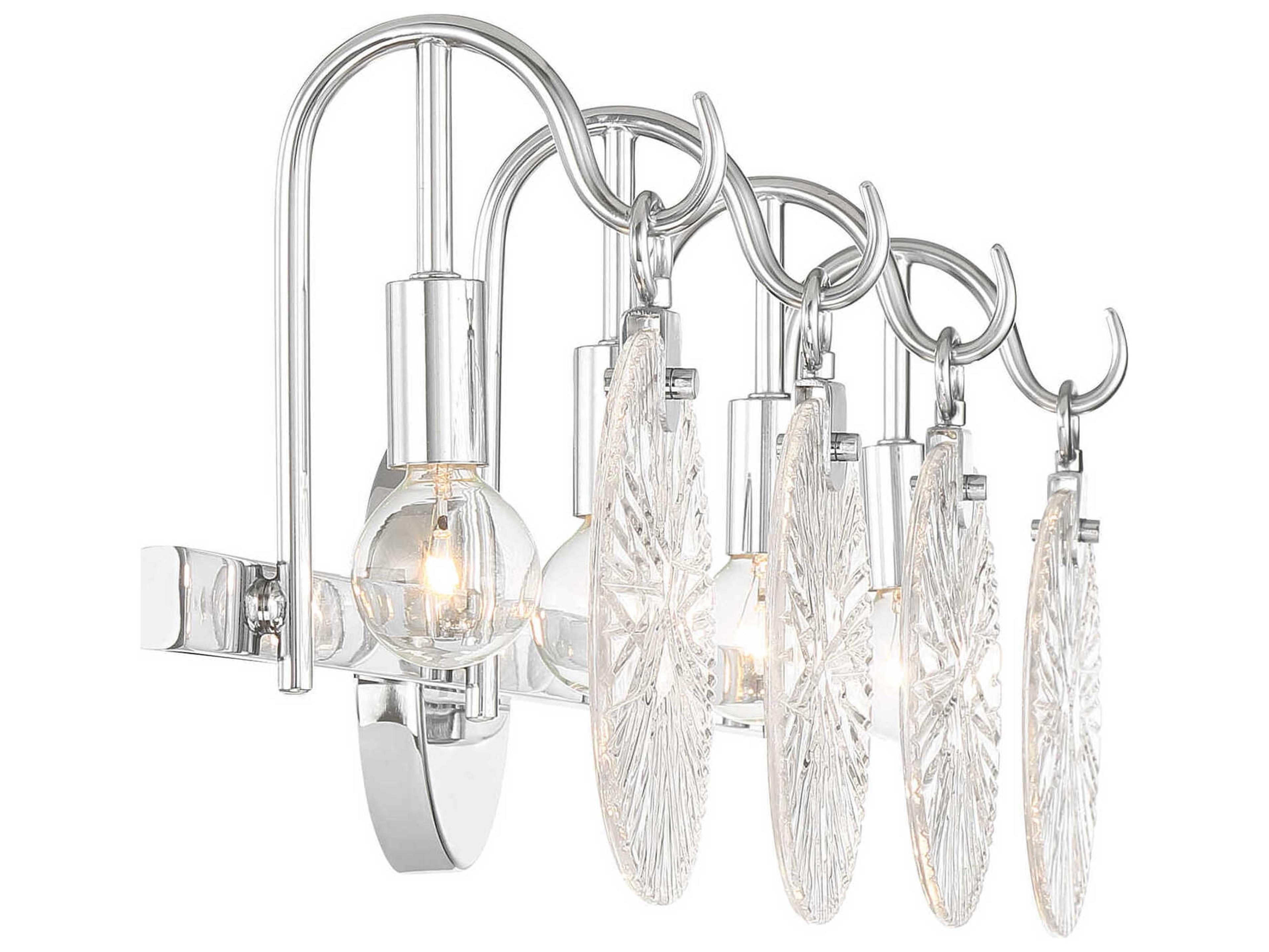 Savoy House Addison 4-Light Polished Chrome Vanity Light