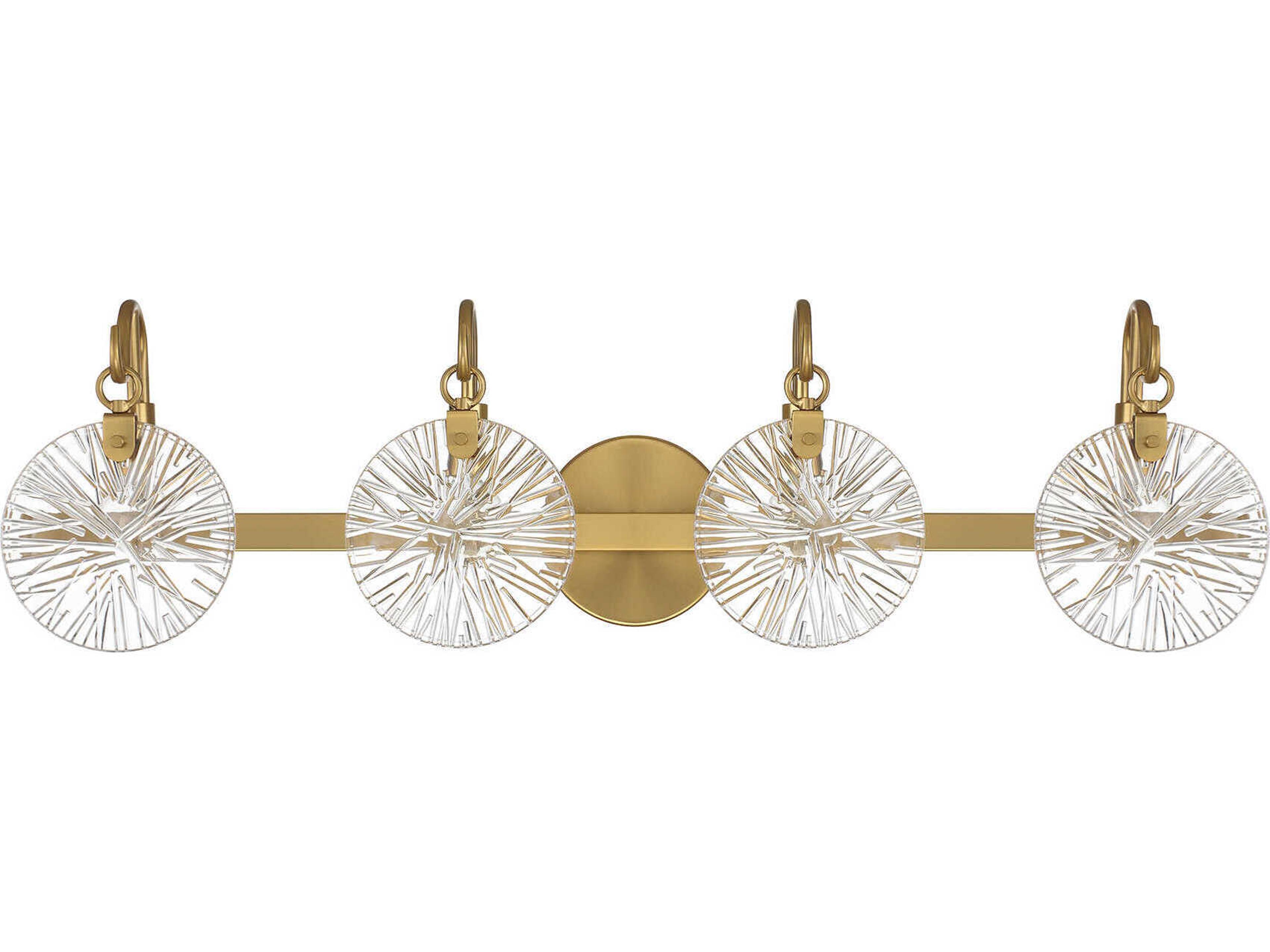 Savoy House Addison 4-Light Warm Brass Vanity Light