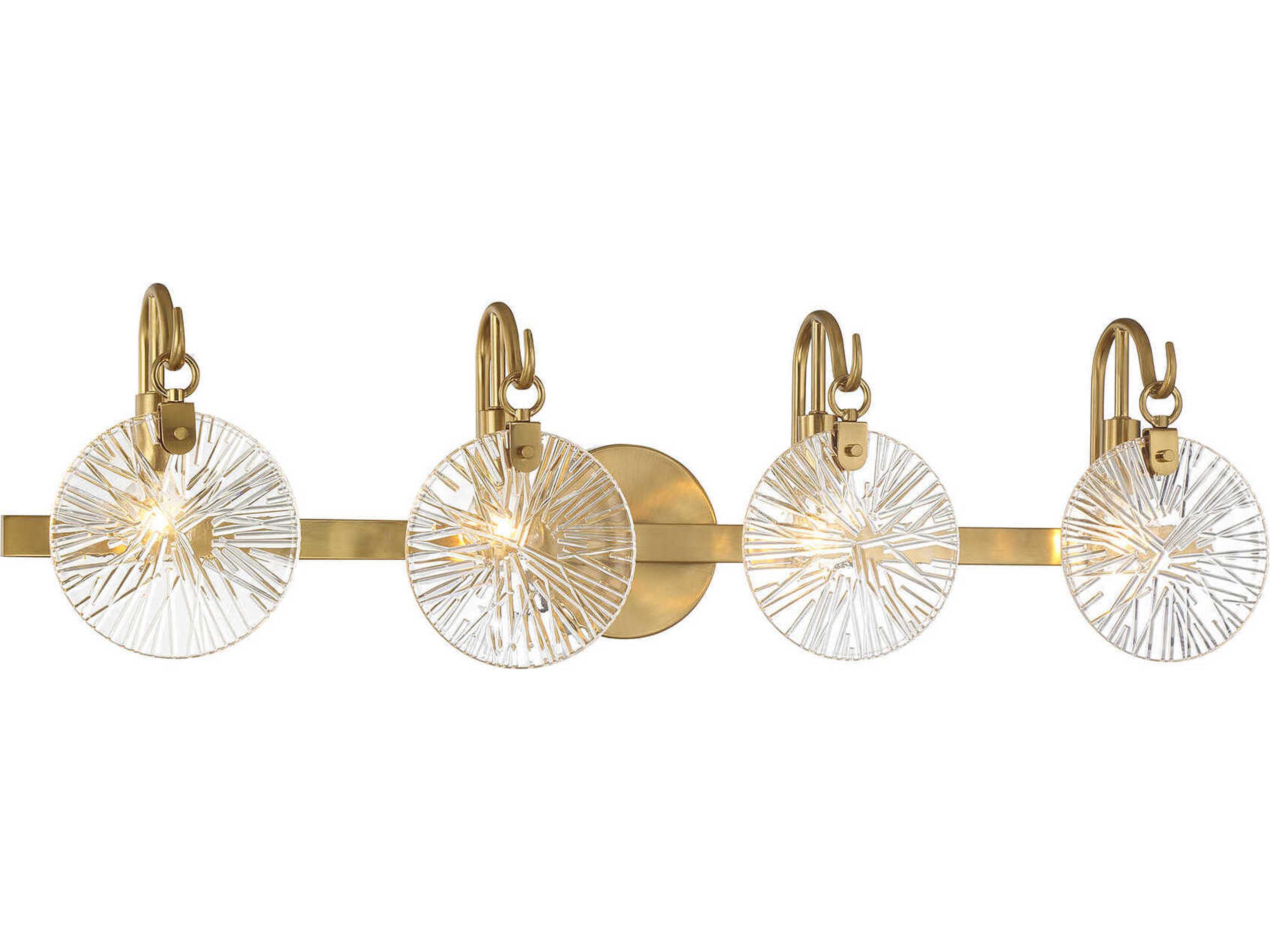 Savoy House Addison 4-Light Warm Brass Vanity Light