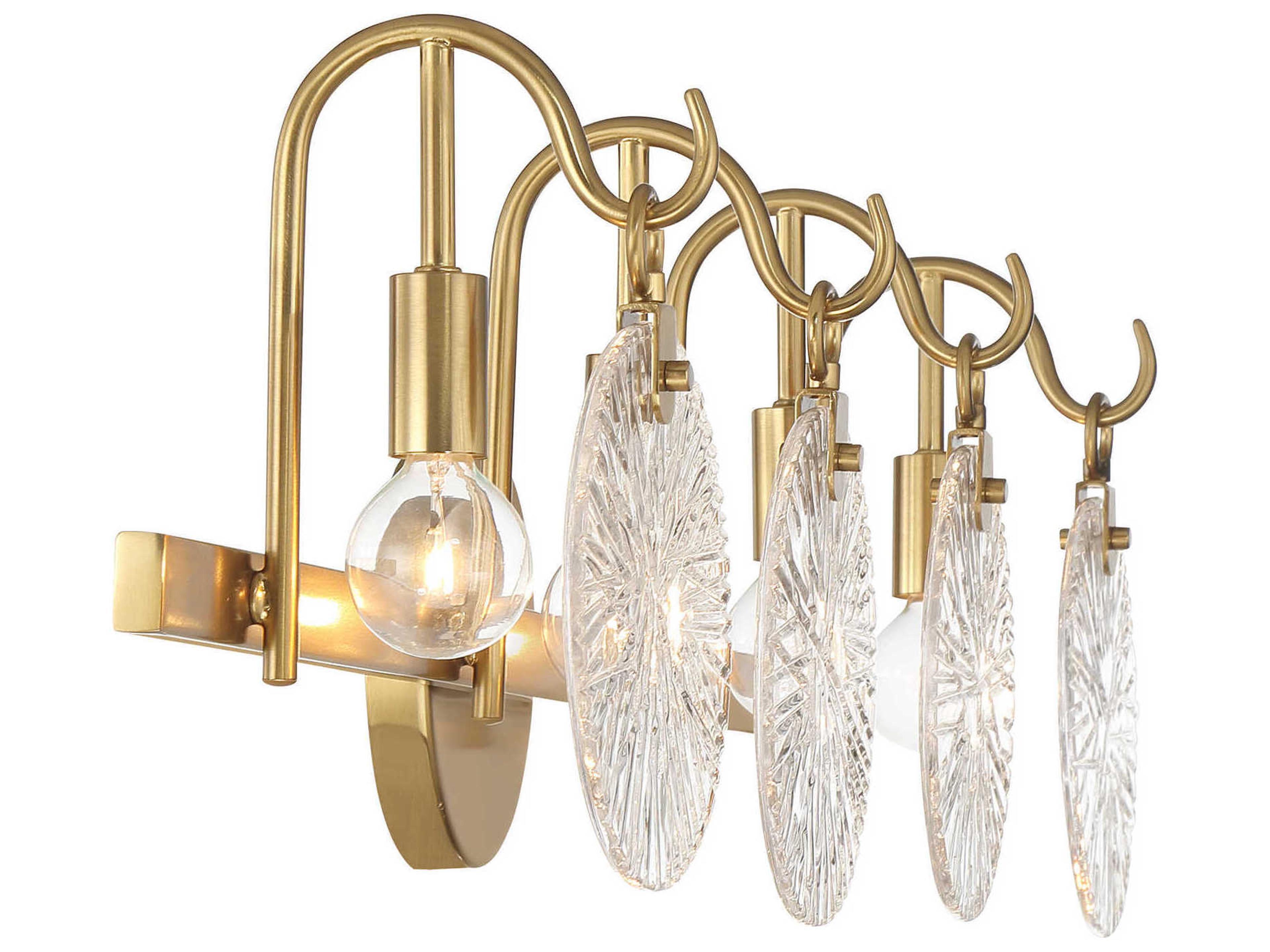 Savoy House Addison 4-Light Warm Brass Vanity Light