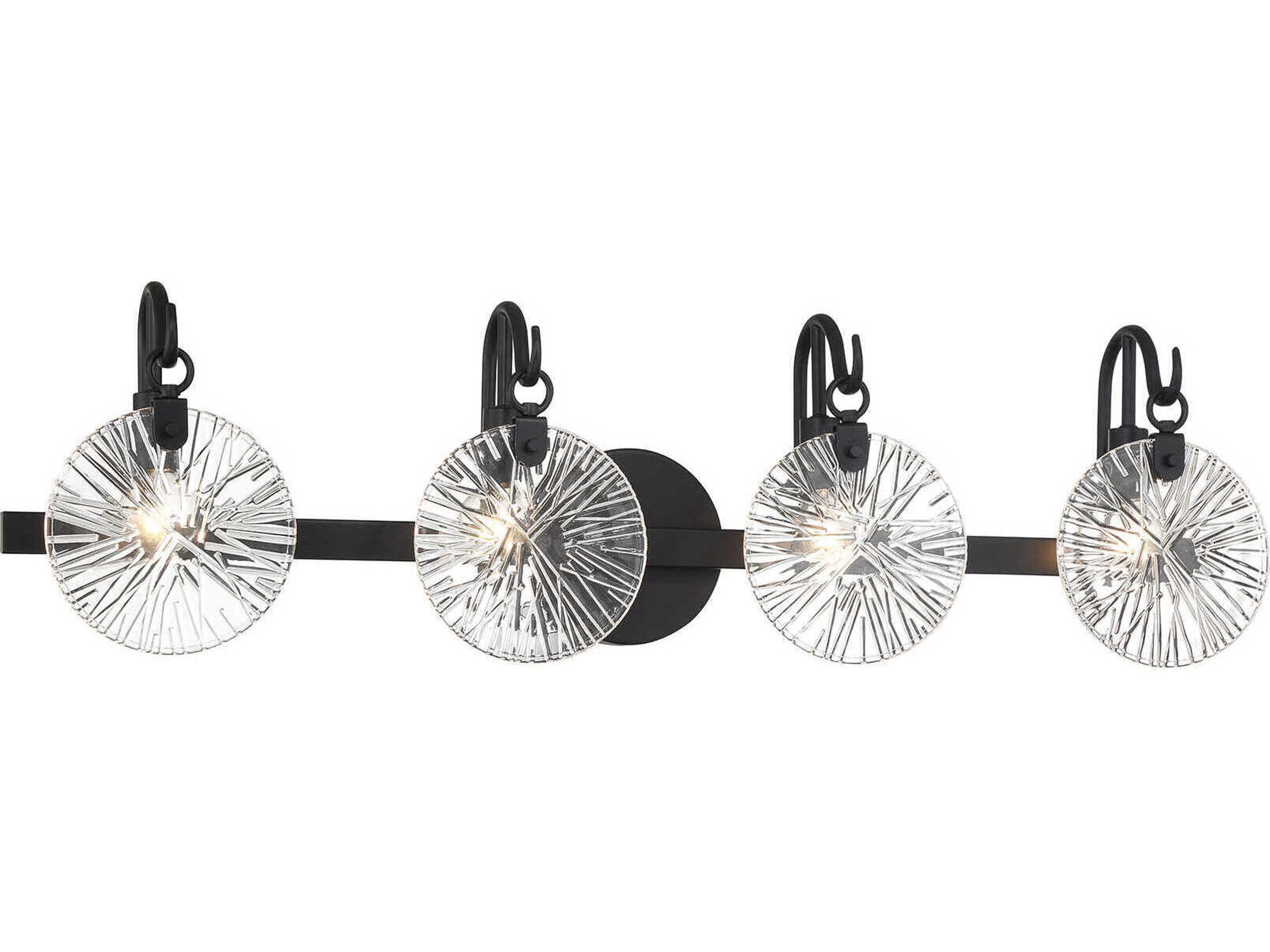 Savoy House Addison 4-Light Matte Black Vanity Light