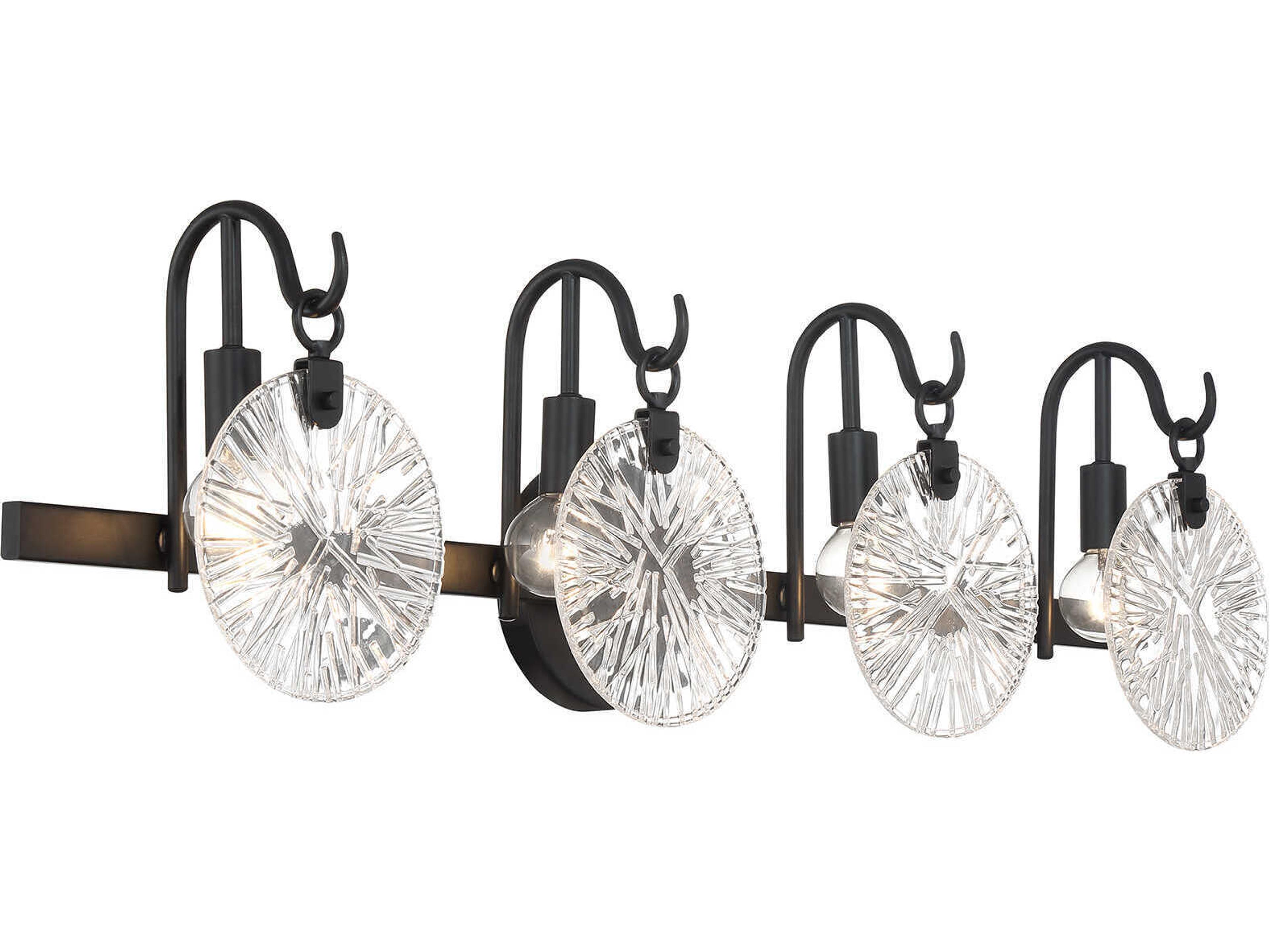 Savoy House Addison 4-Light Matte Black Vanity Light