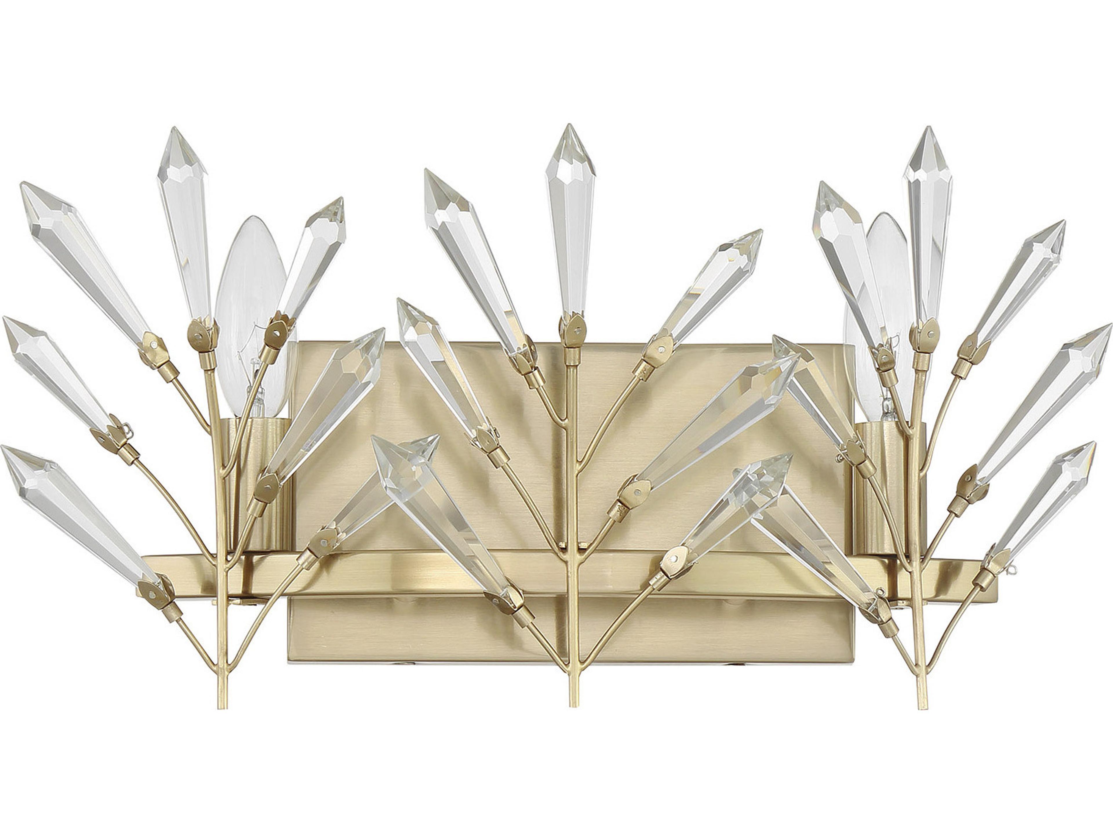 Savoy House Orianna 2-Light Noble Brass Vanity Light