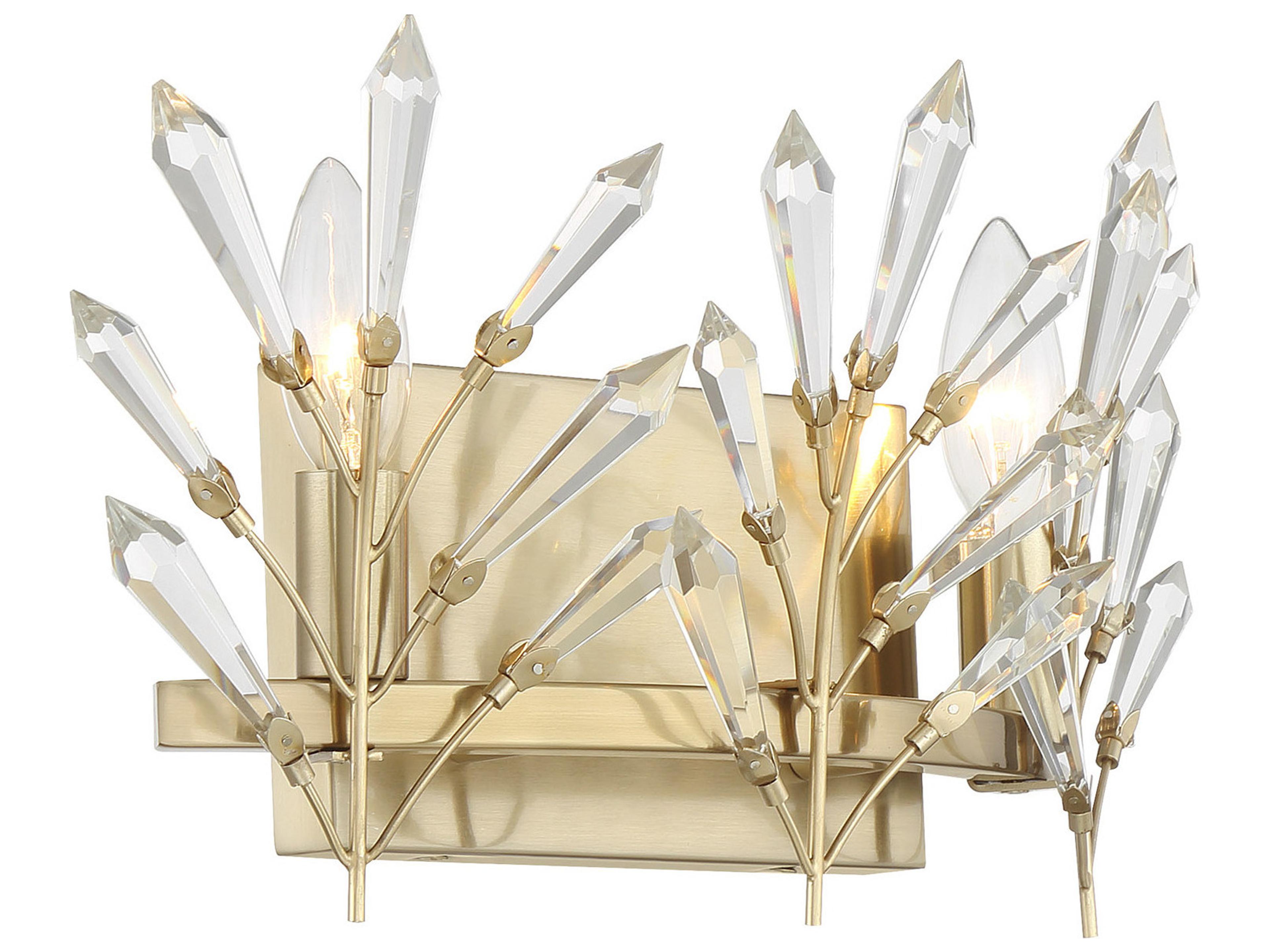 Savoy House Orianna 2-Light Noble Brass Vanity Light