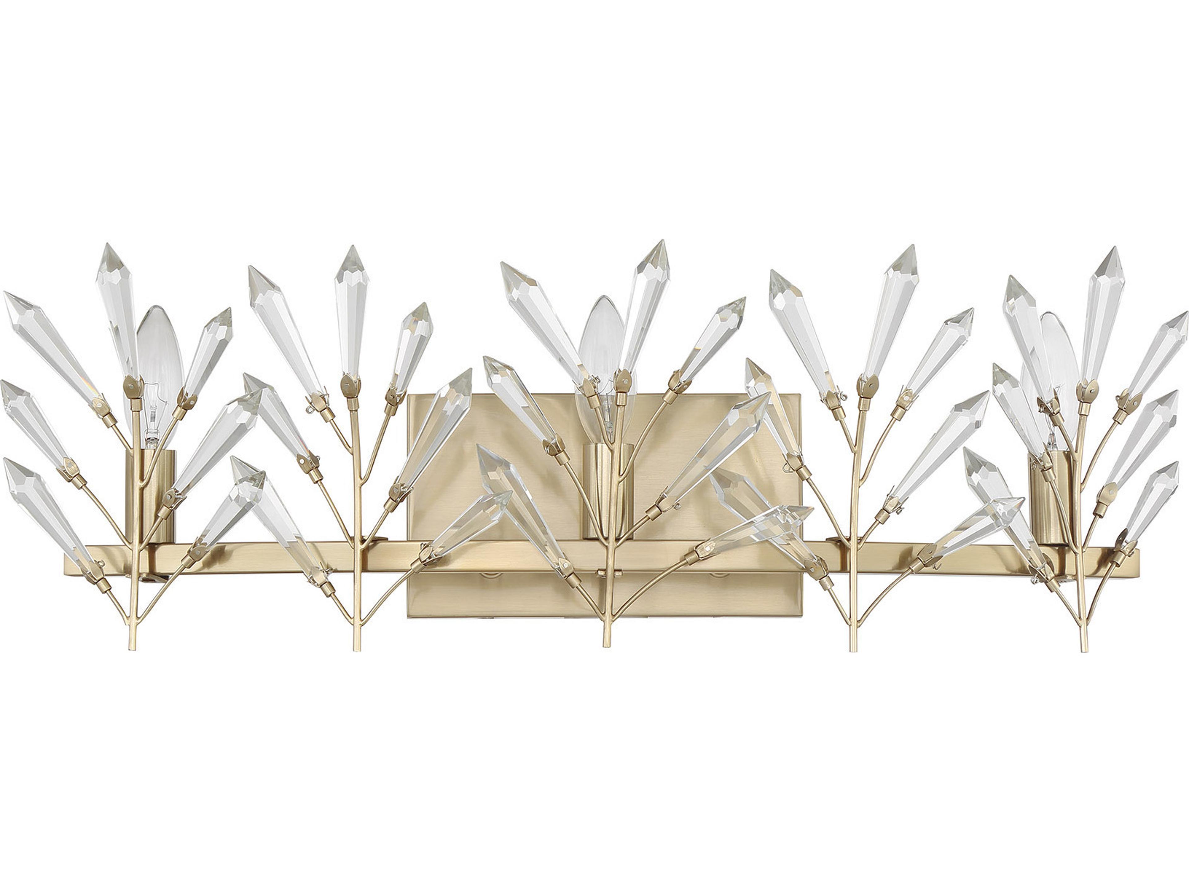 Savoy House Orianna 3-Light Noble Brass Vanity Light