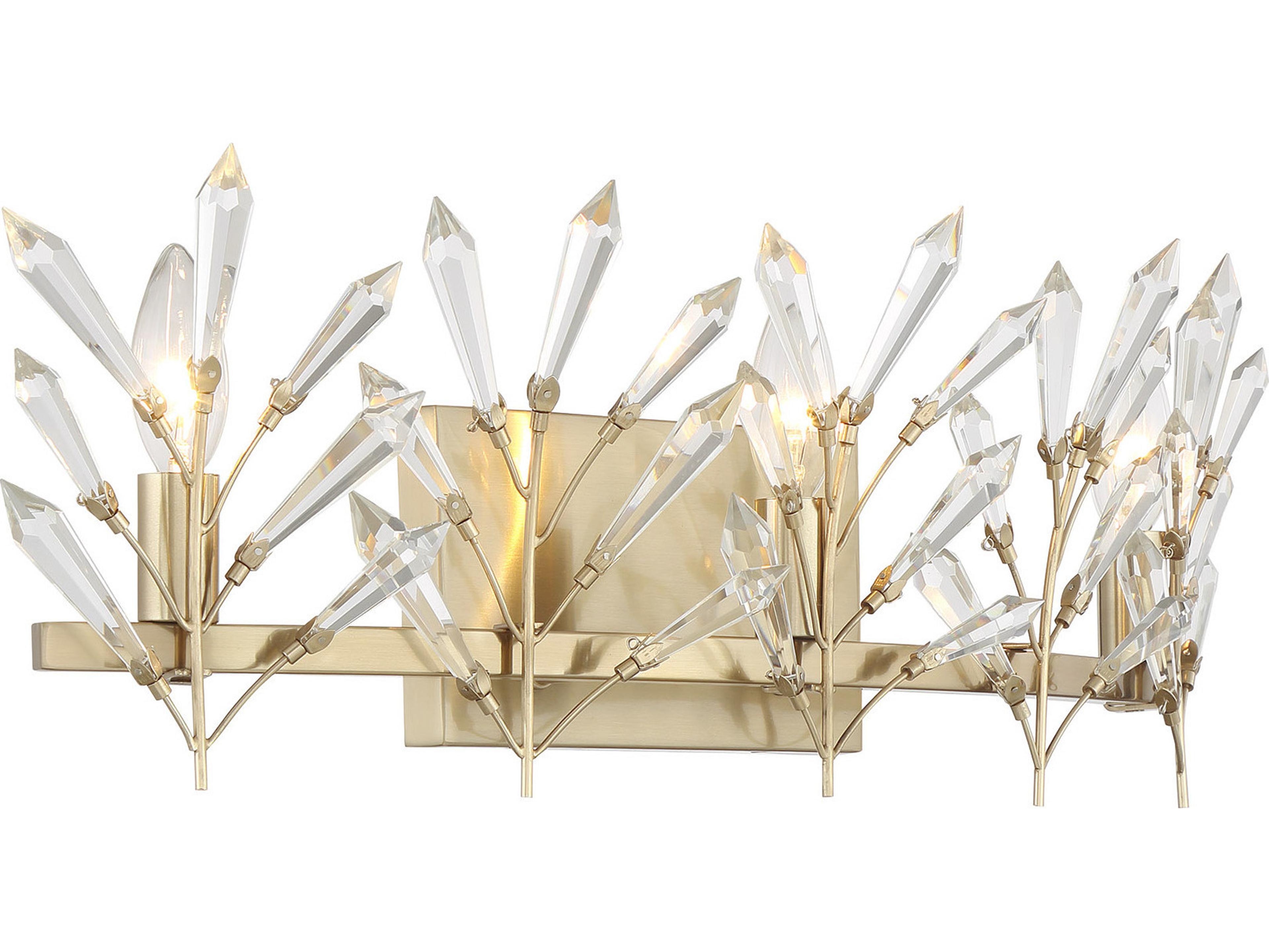 Savoy House Orianna 3-Light Noble Brass Vanity Light