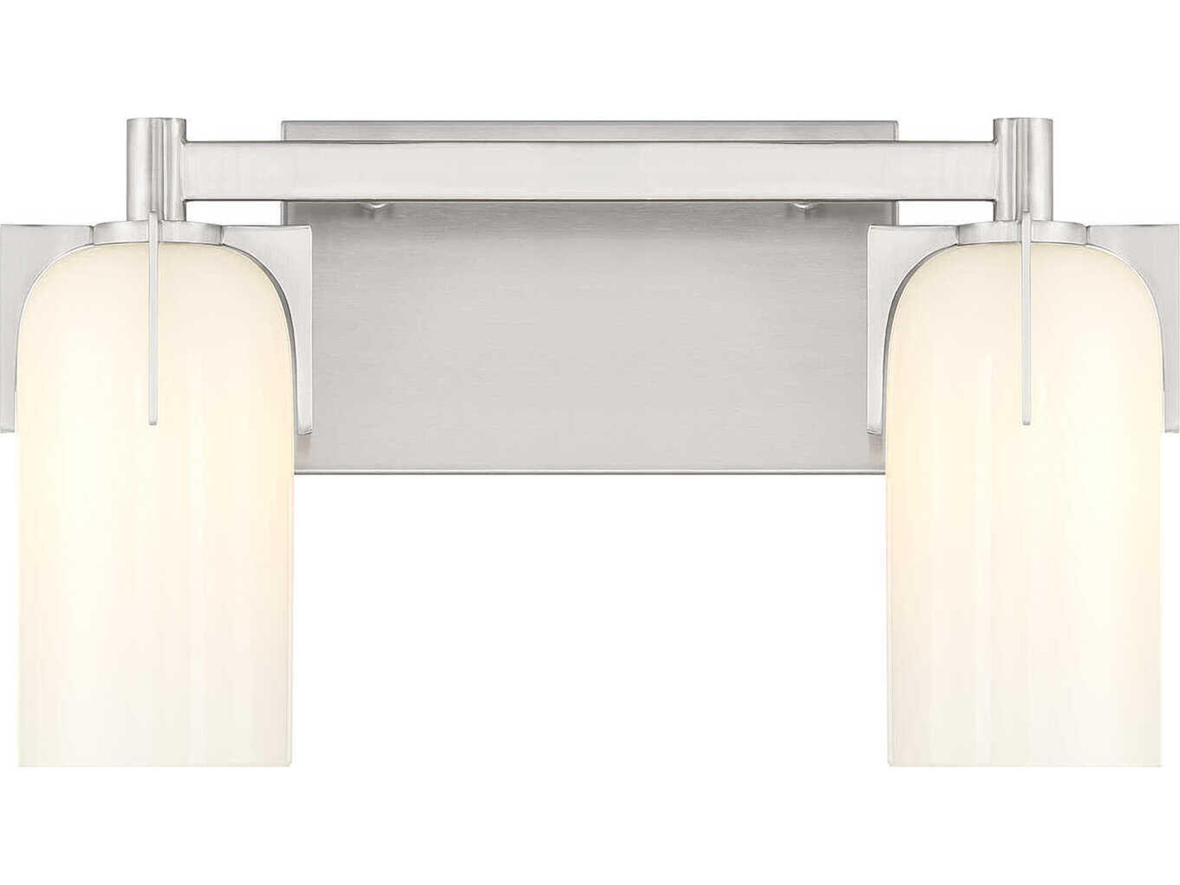 Caldwell 2-Light Satin Nickel Vanity Light