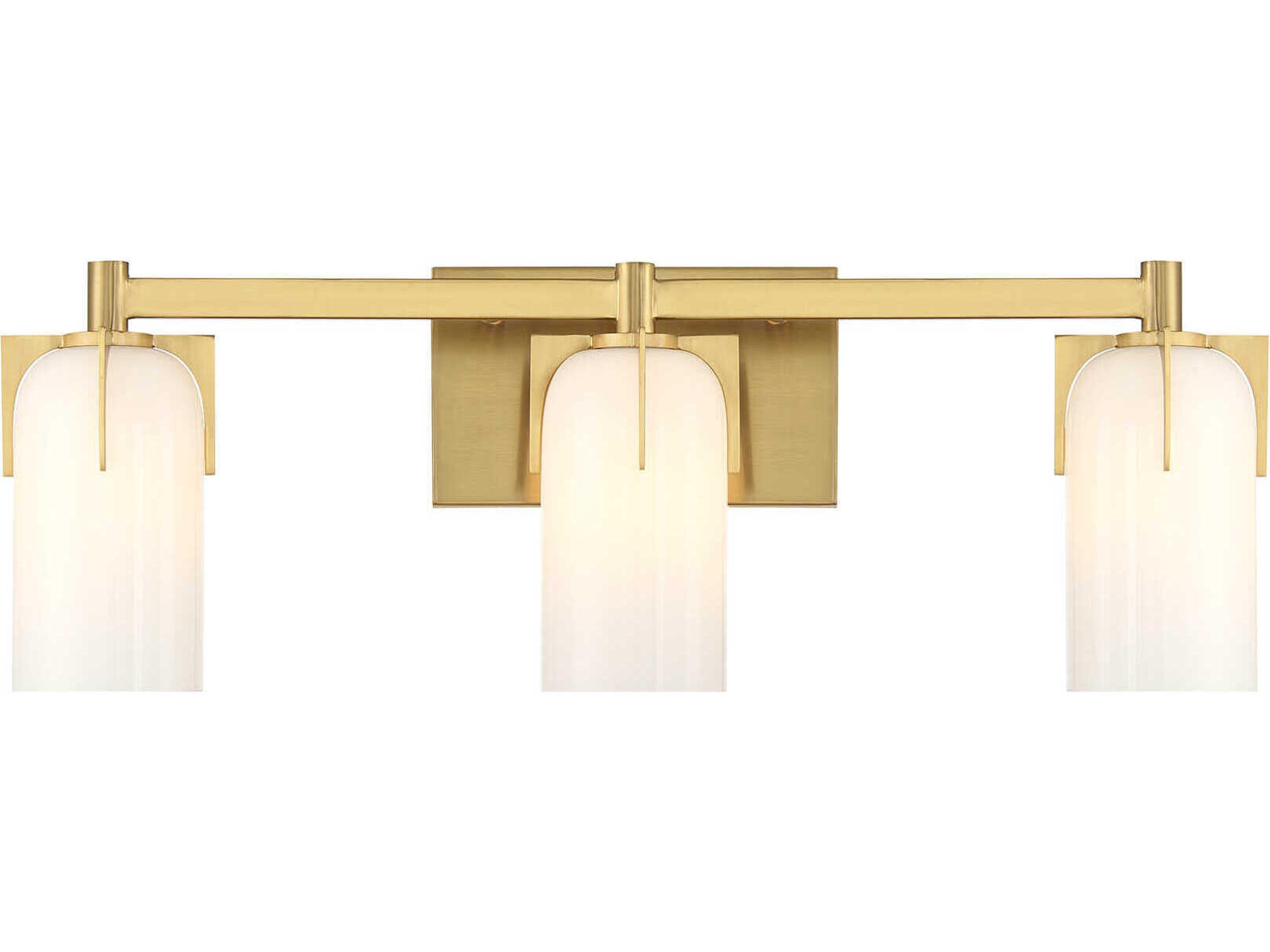 Caldwell 3-Light Warm Brass Vanity Light