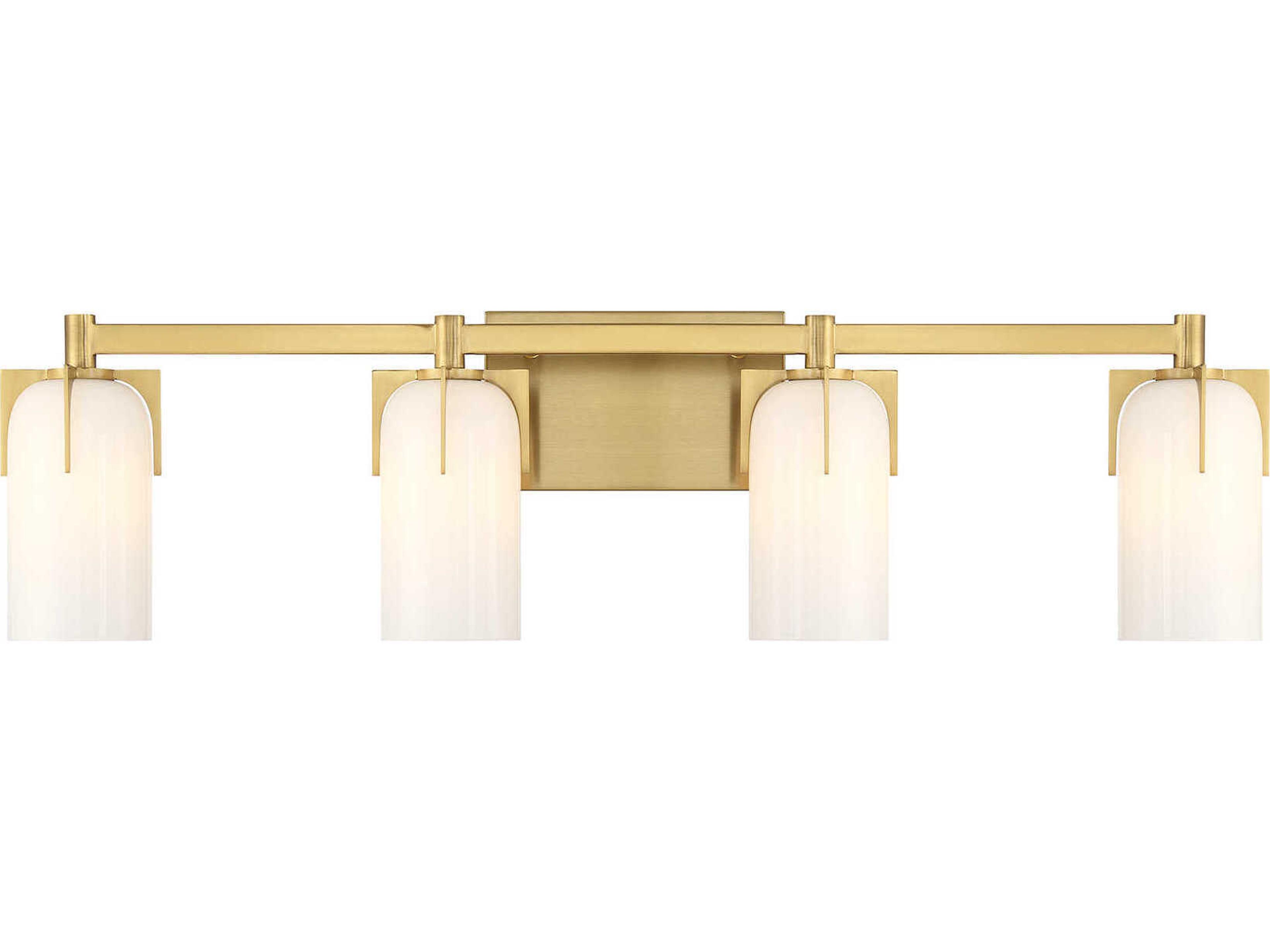 Caldwell 4-Light Warm Brass Vanity Light