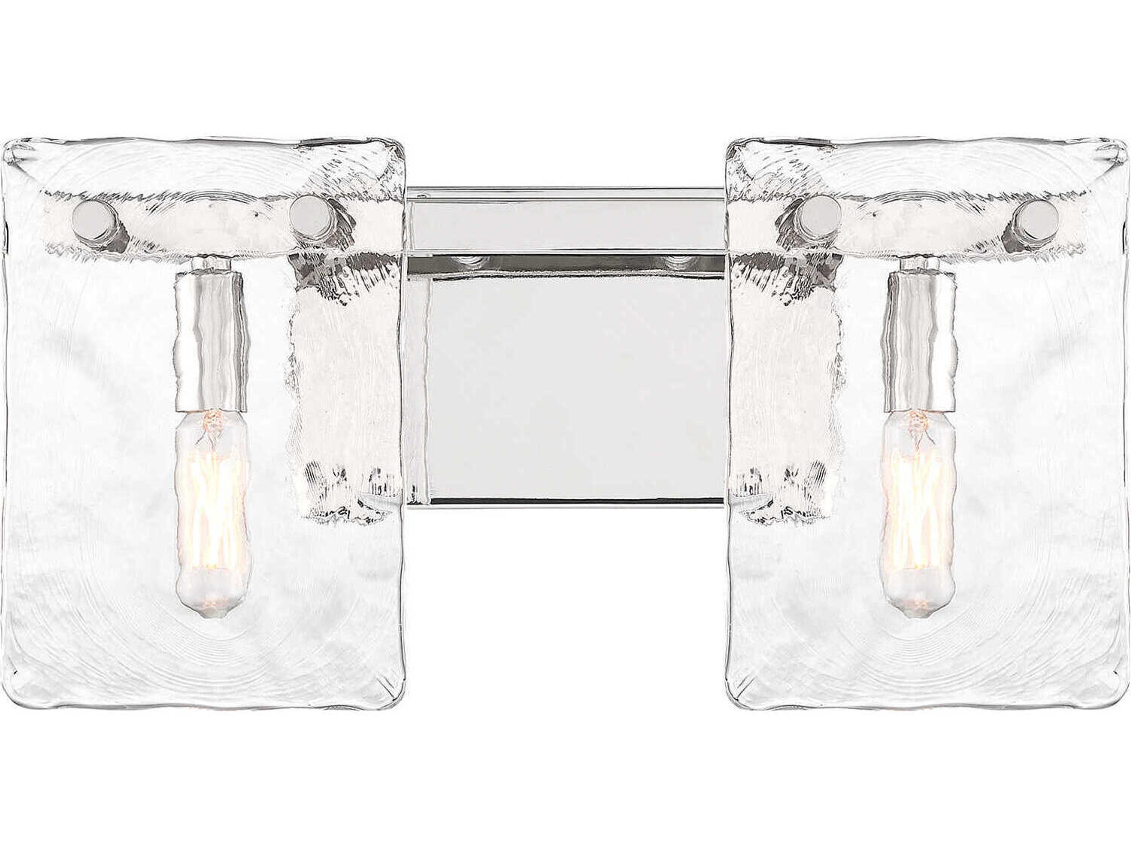 Genry 2-Light Polished Nickel Vanity Light