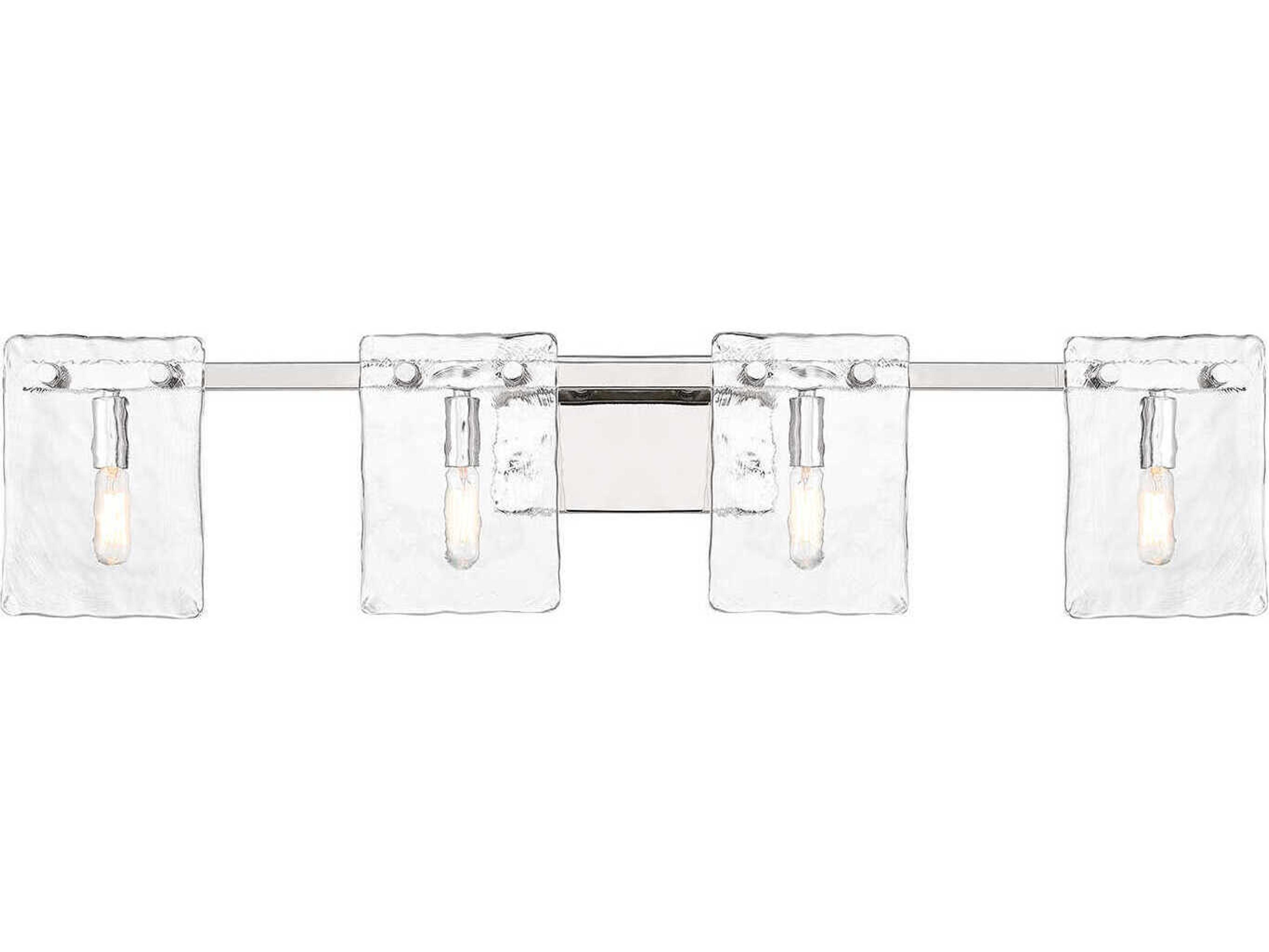 Genry 4-Light Polished Nickel Vanity Light