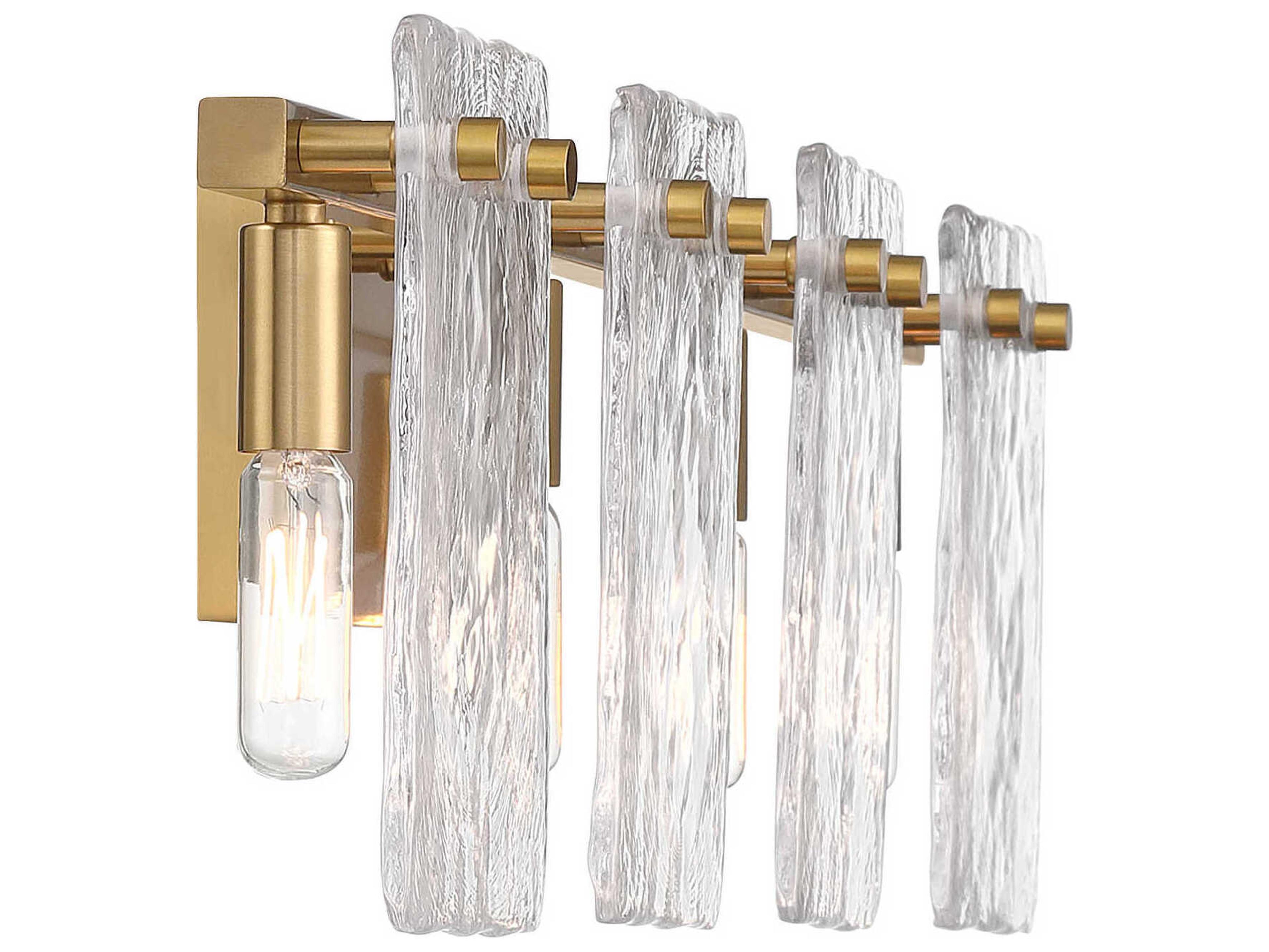 Savoy House Genry 4-Light Warm Brass Vanity Light
