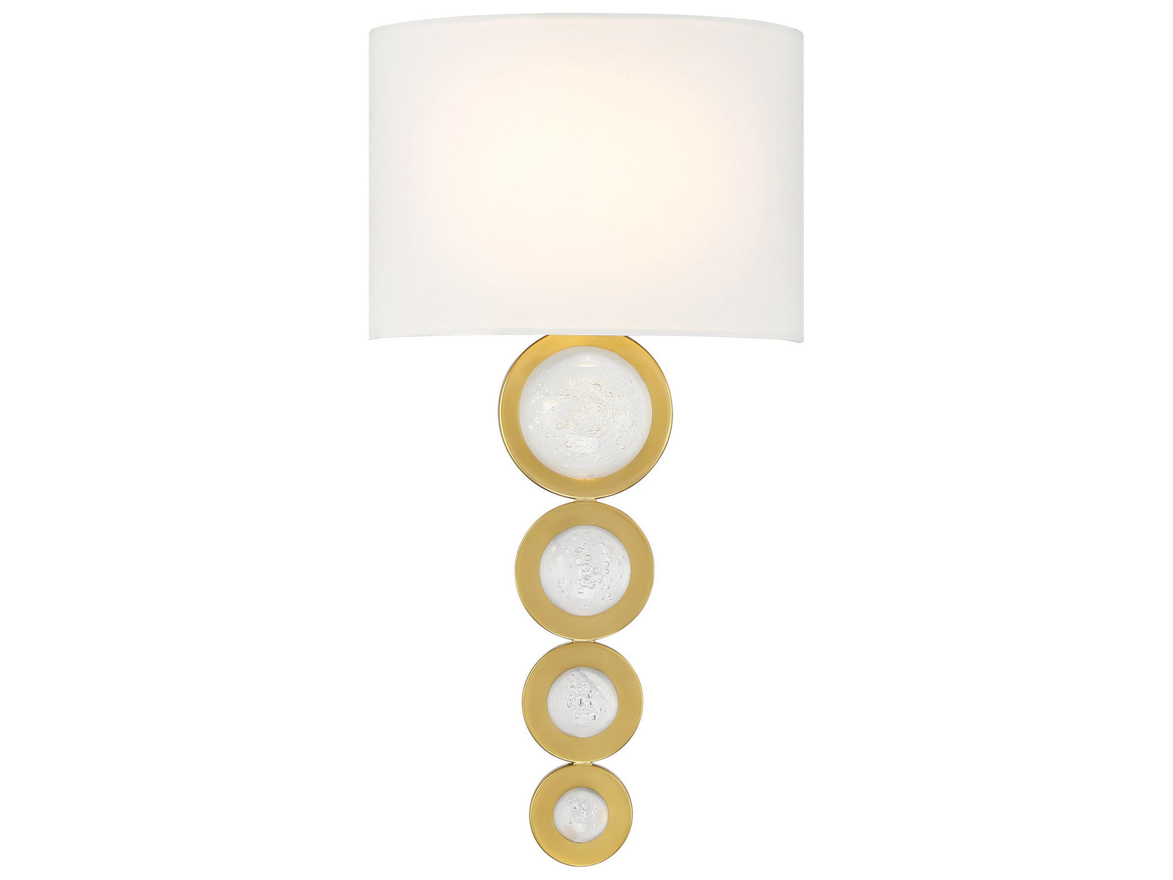 Marseille 1-Light Warm Brass Wall Sconce