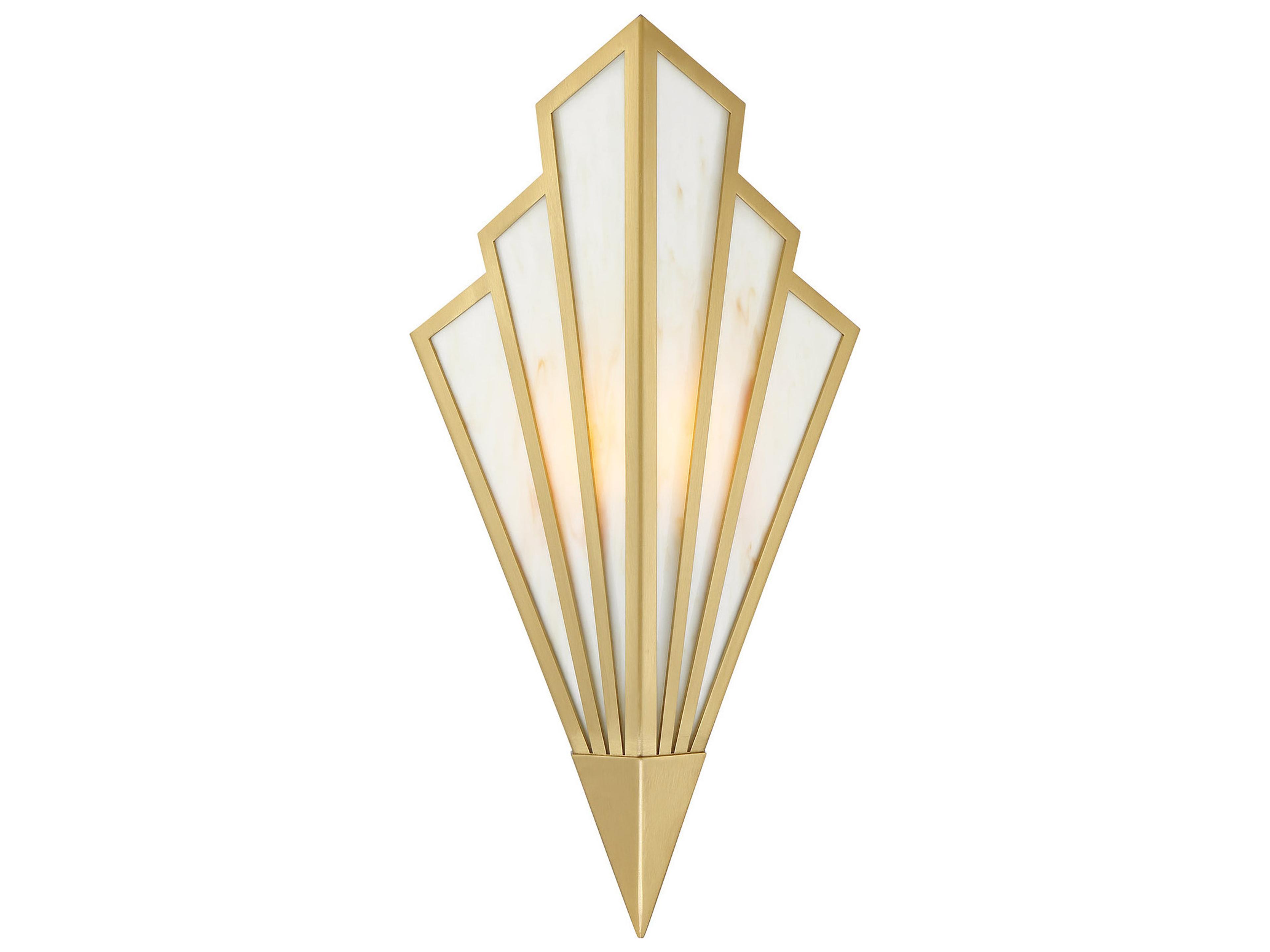 Rivage 1-Light Warm Brass Wall Sconce