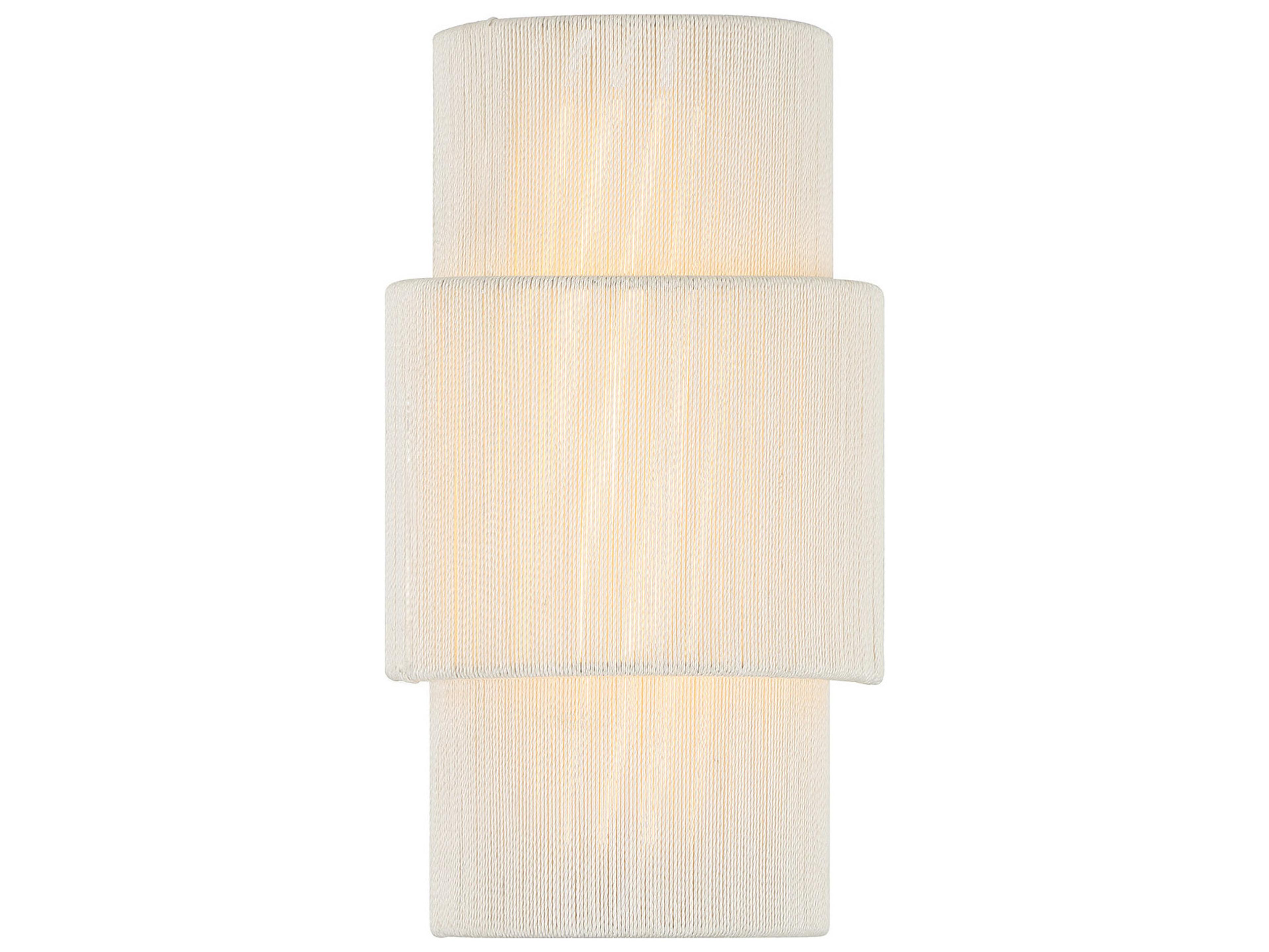 Balthazar Natural Abaca Wood Wall Sconce