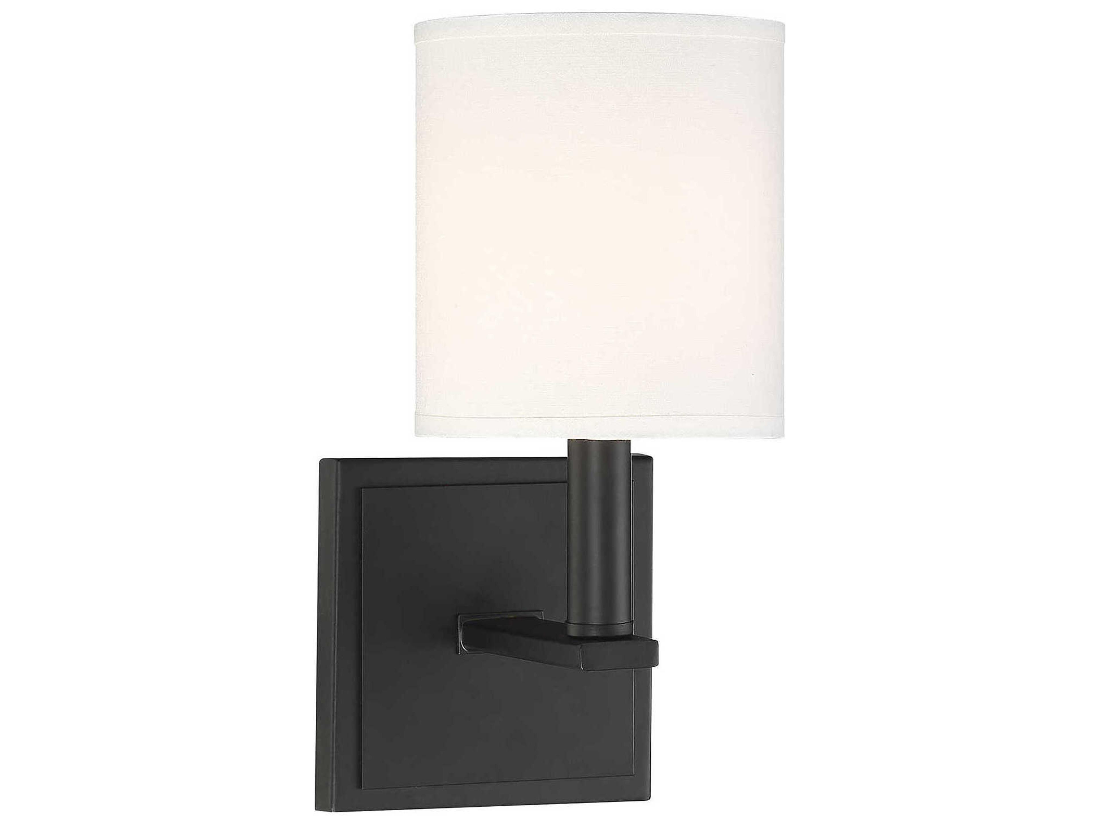 Waverly 1-Light Matte Black Wall Sconce
