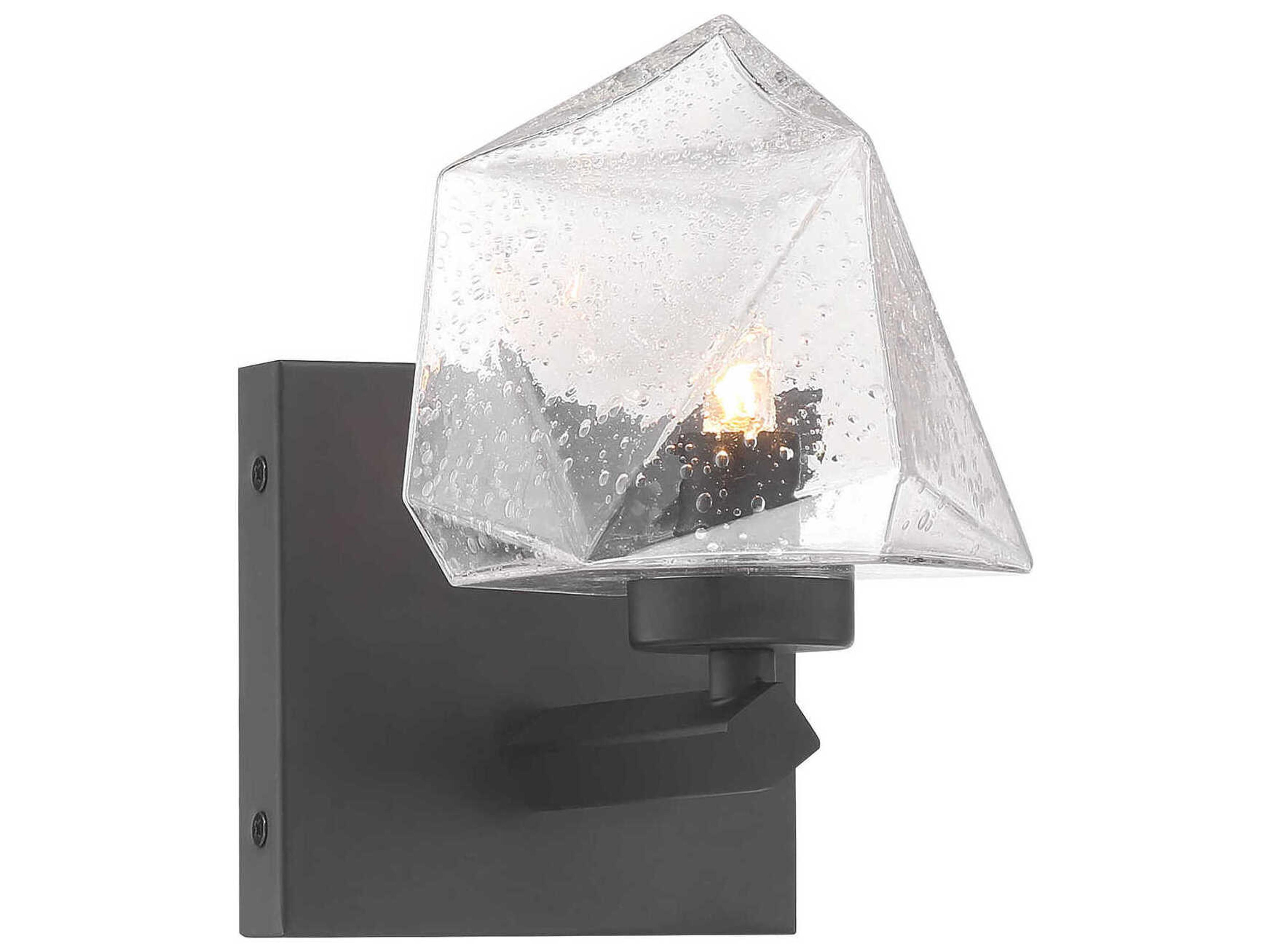 Castello 1-Light Matte Black Wall Sconce