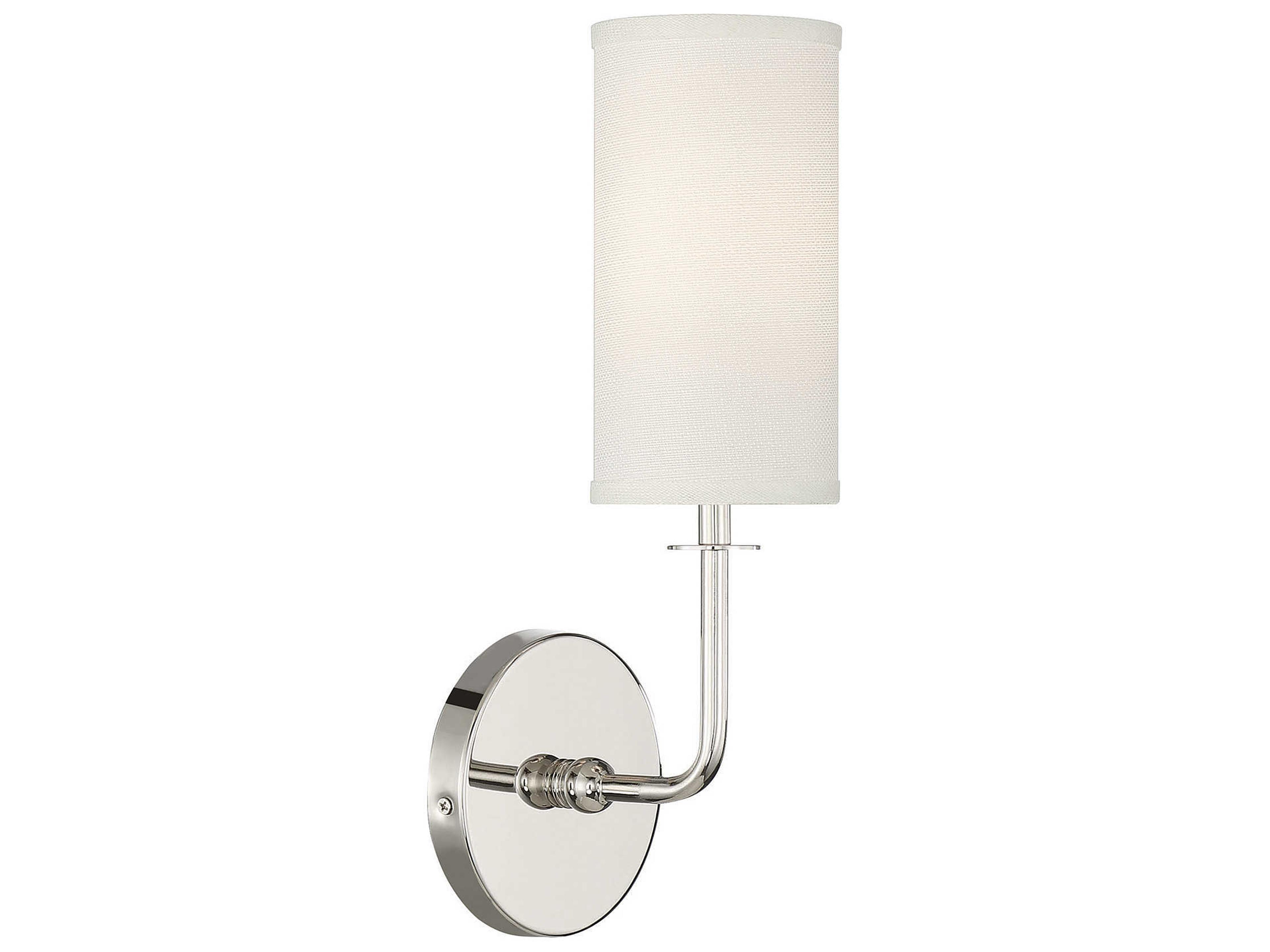 Savoy House Powell 1-Light Polished Nickel Wall Sconce