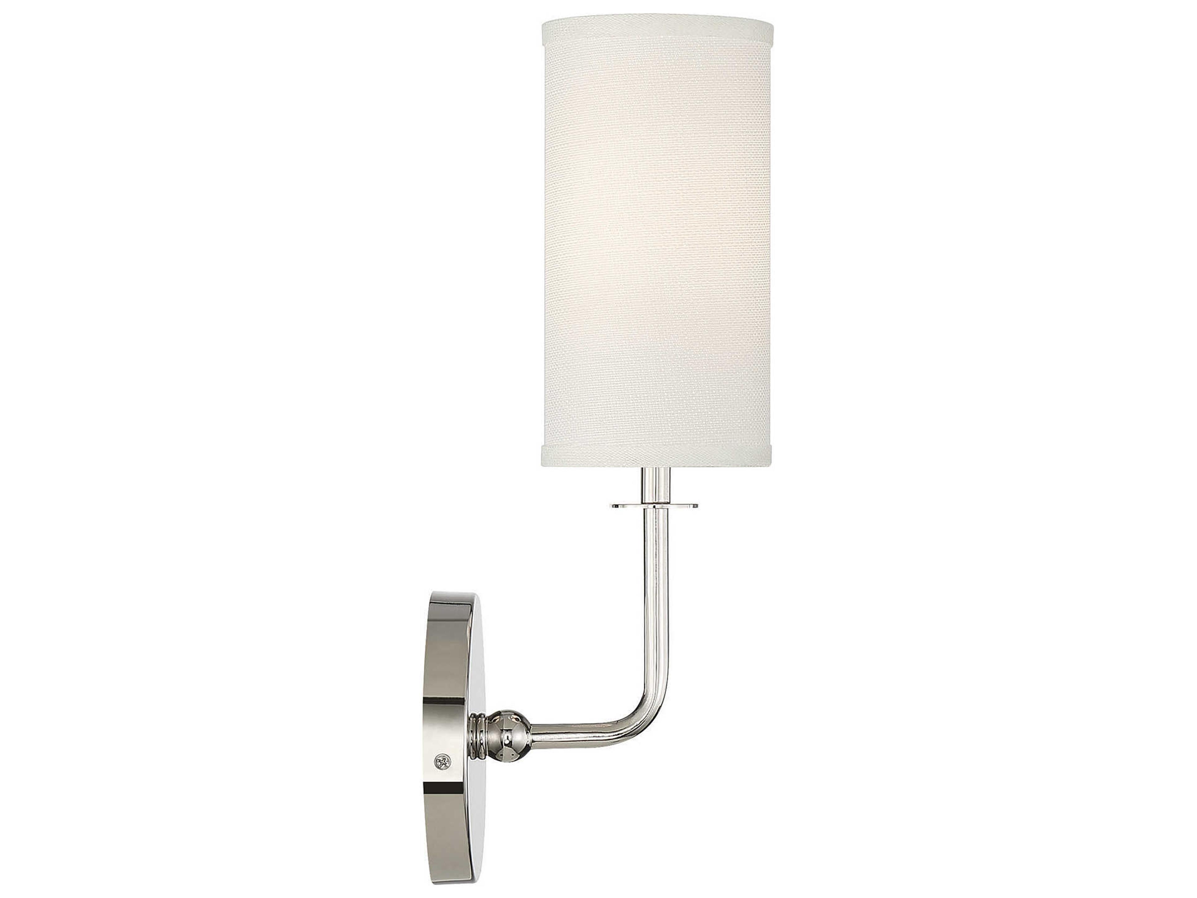 Savoy House Powell 1-Light Polished Nickel Wall Sconce