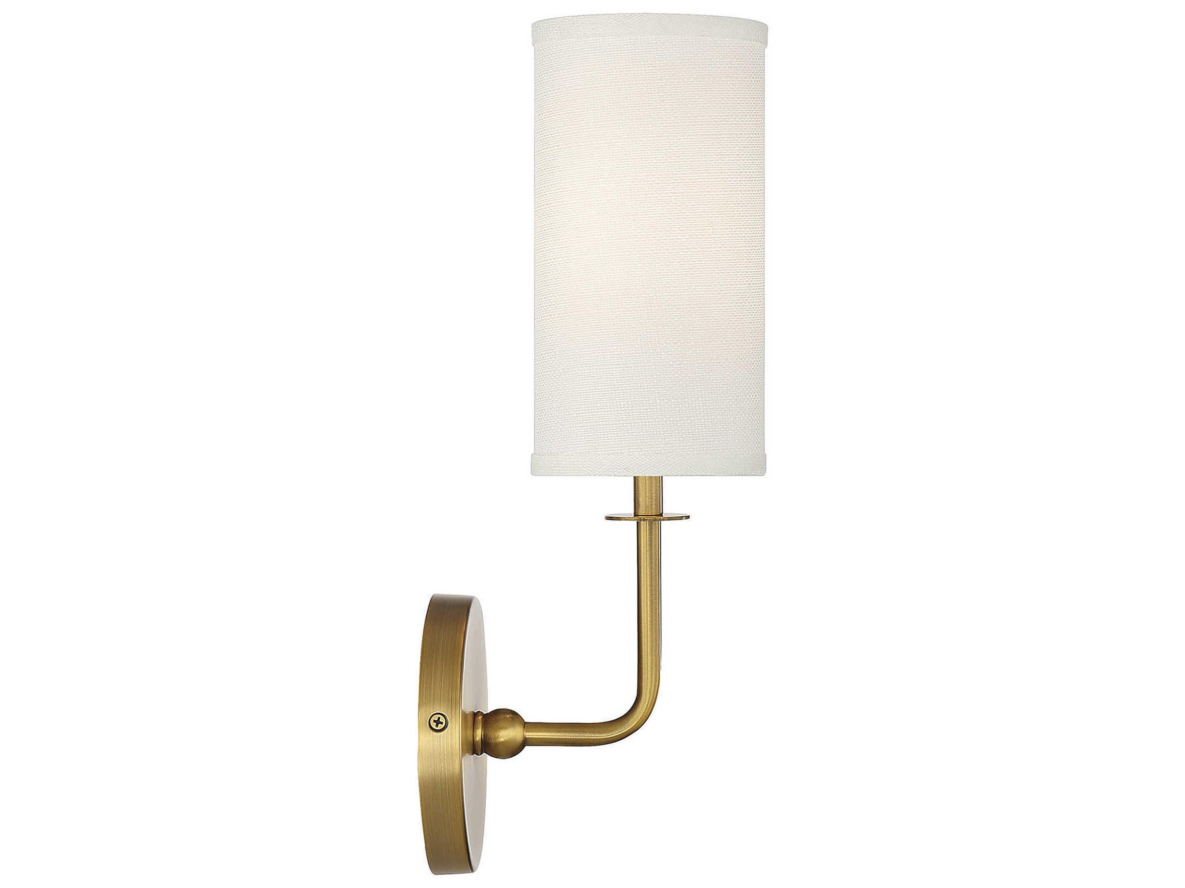 Savoy House Powell 1-Light Warm Brass Wall Sconce
