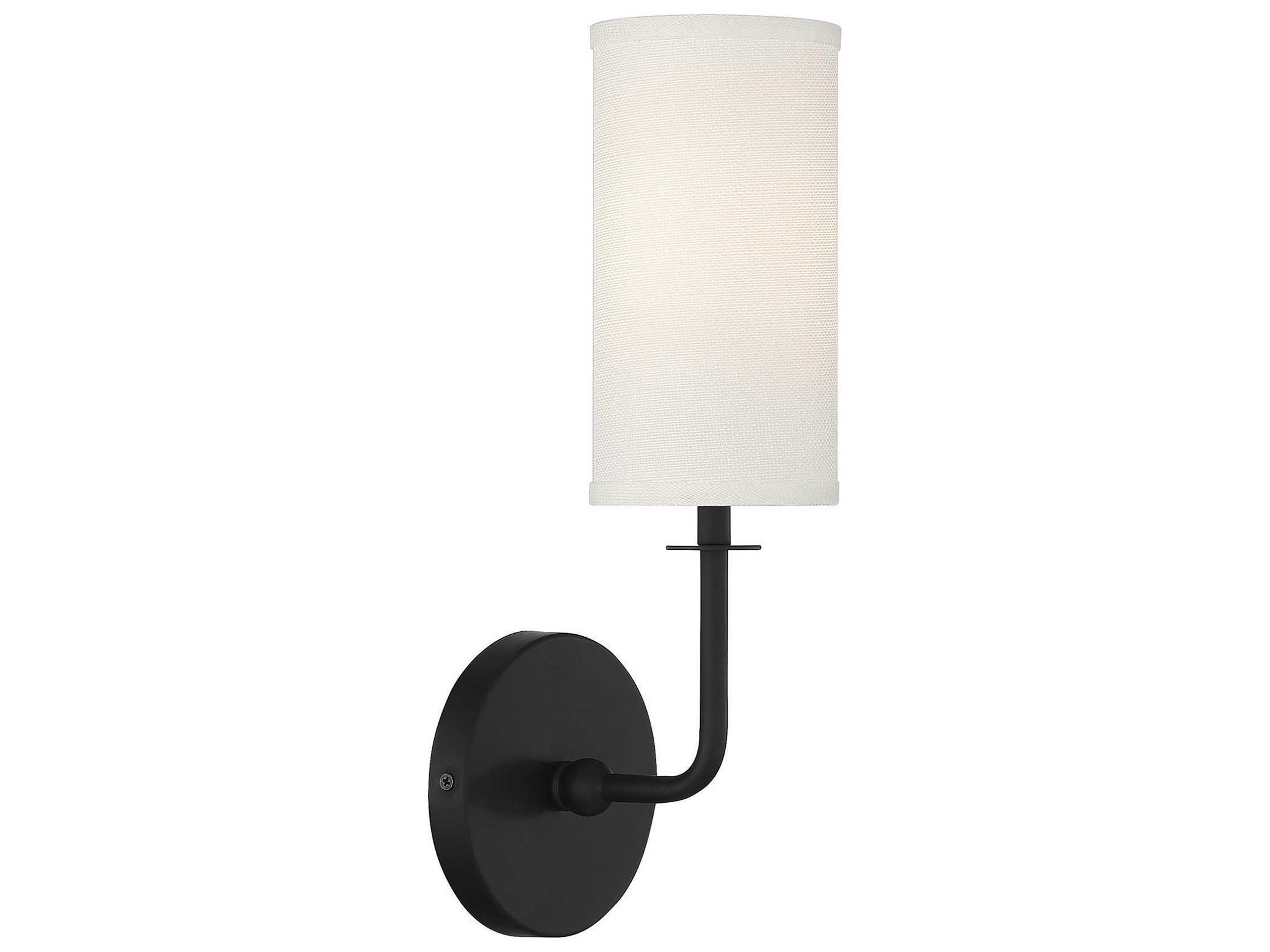 Savoy House Powell 1-Light Matte Black Wall Sconce