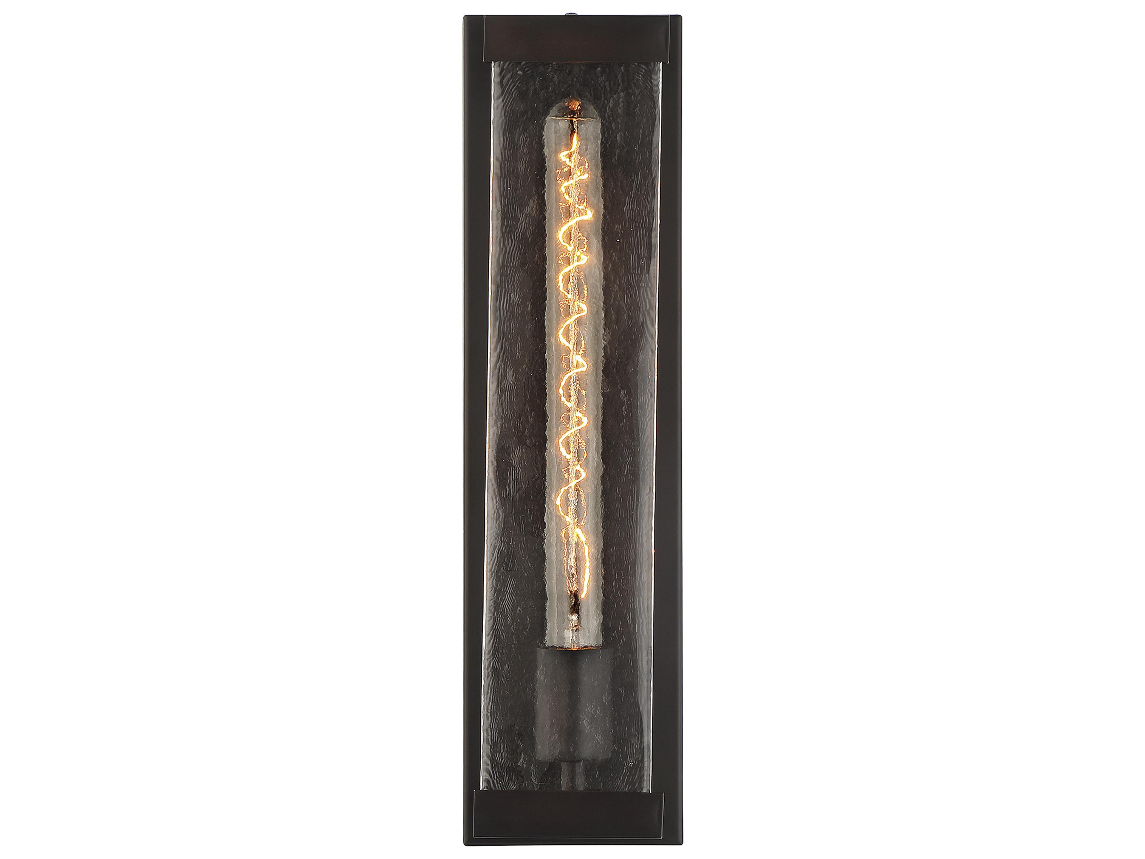 Savoy House Alberta 1-Light English Bronze Glass Wall Sconce