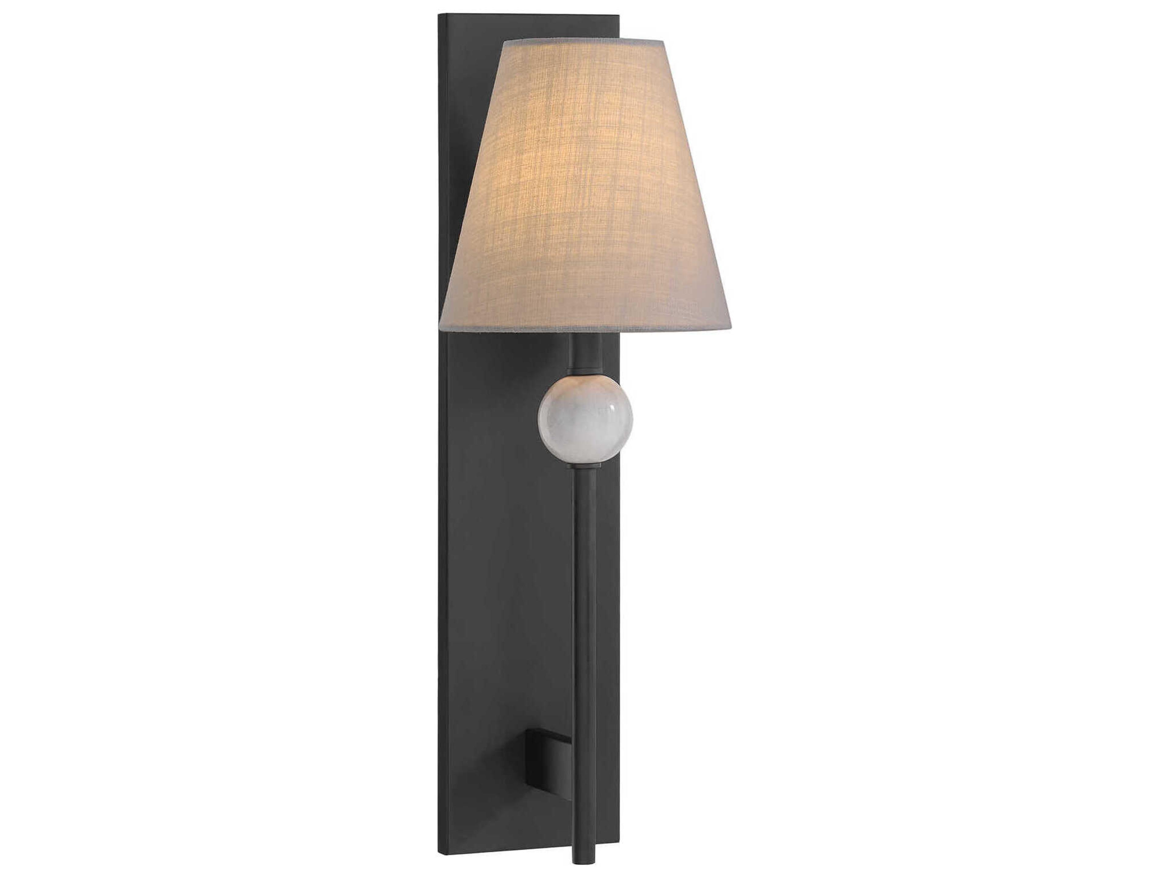 Travis 1-Light Matte Black Wall Sconce