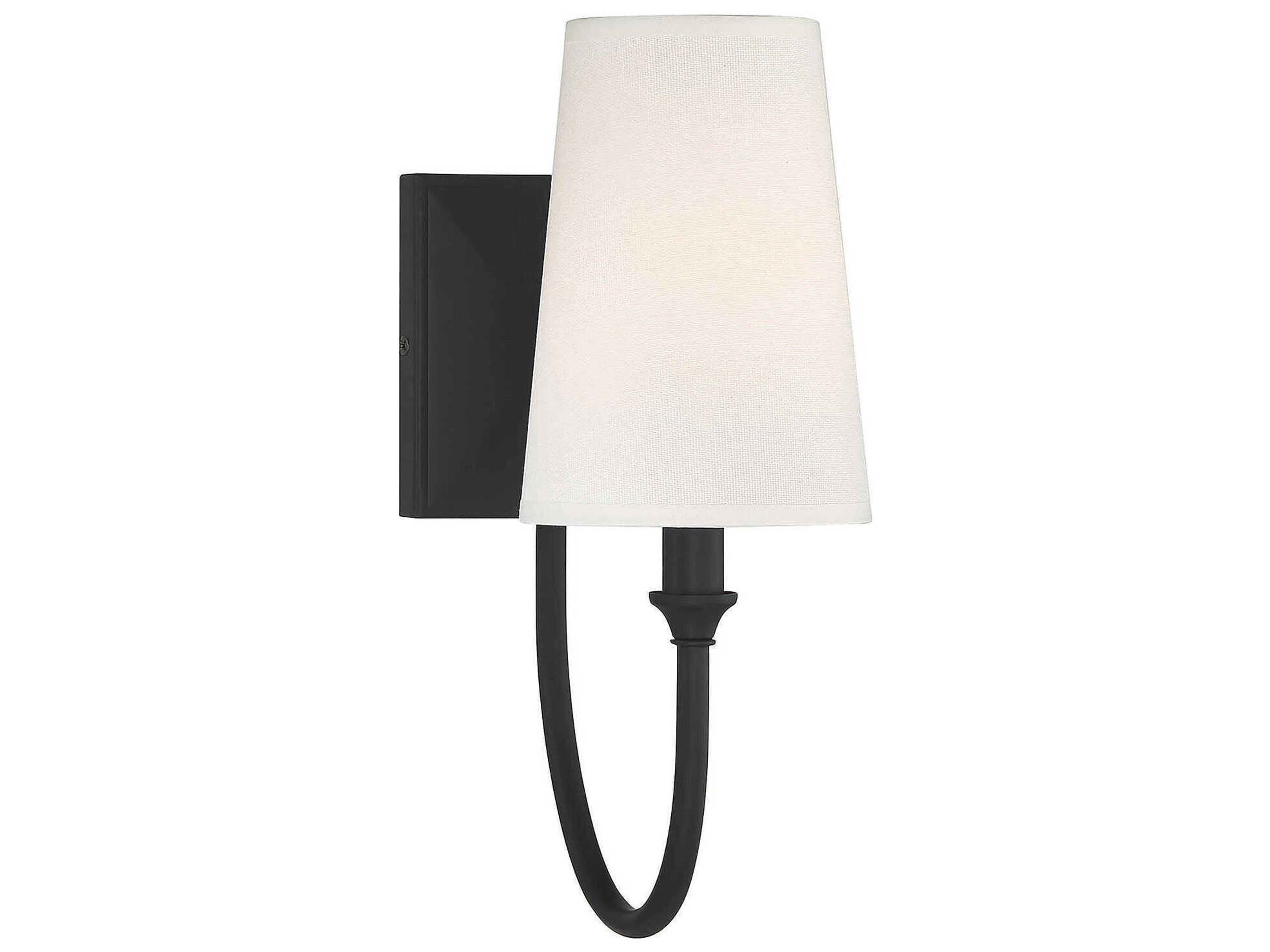 Cameron 1-Light Matte Black Wall Sconce