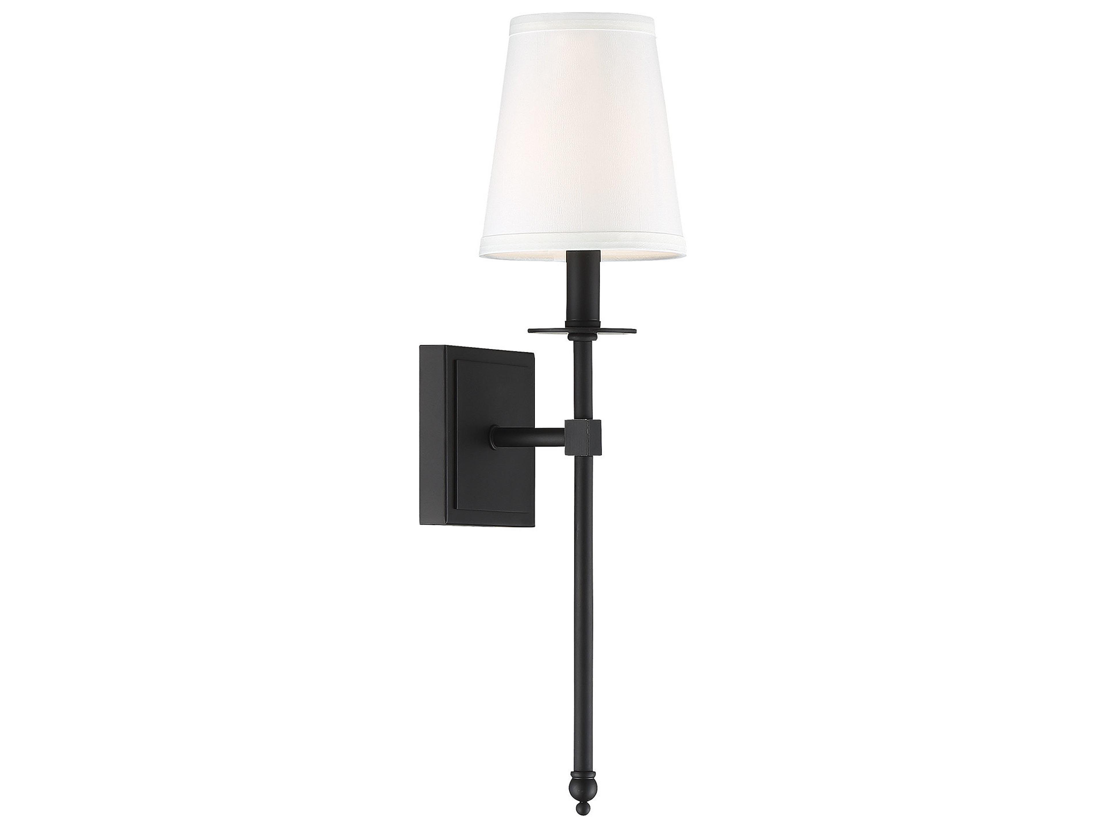 Savoy House Monroe 1-Light Matte Black Wall Sconce