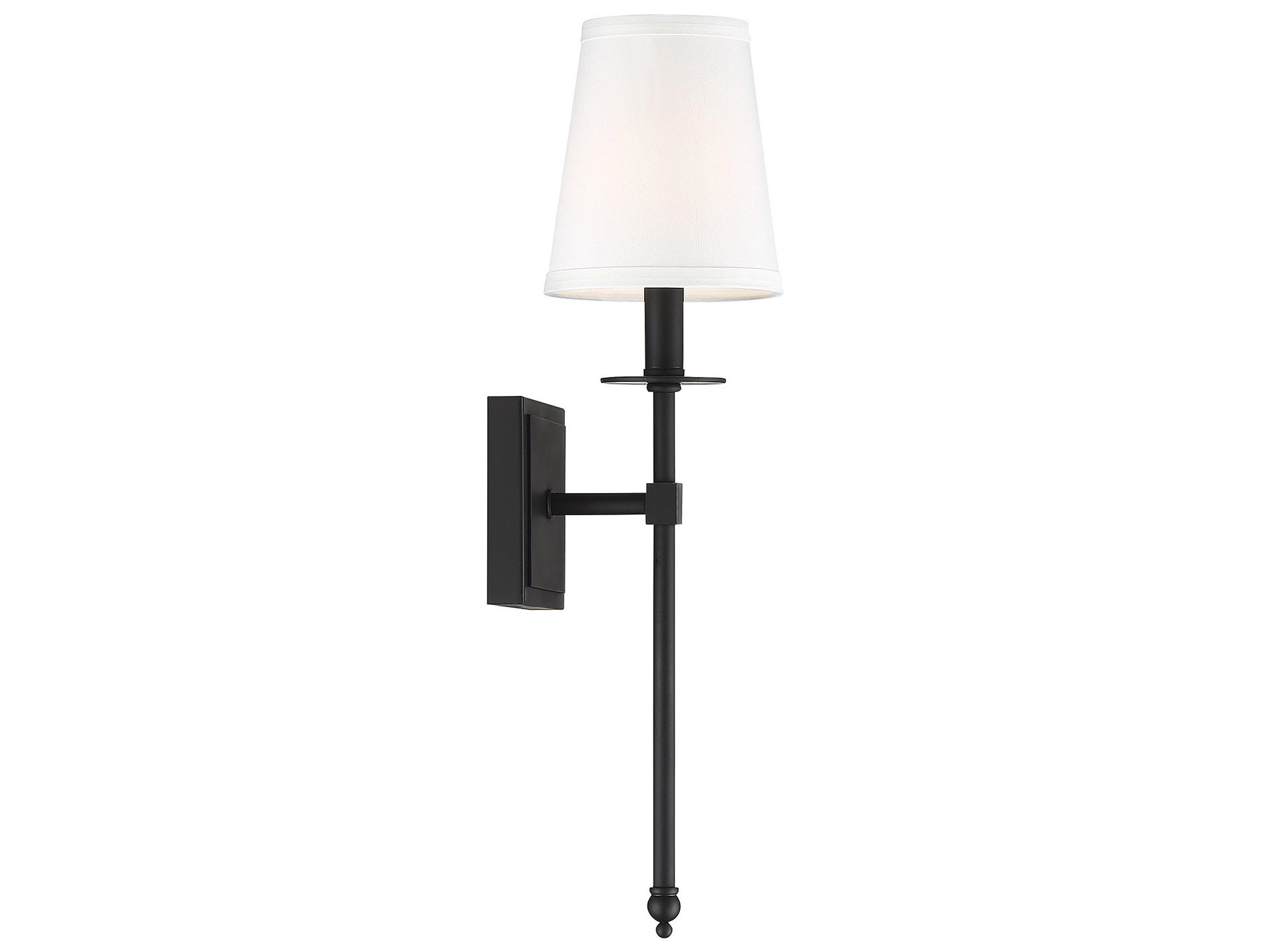 Savoy House Monroe 1-Light Matte Black Wall Sconce
