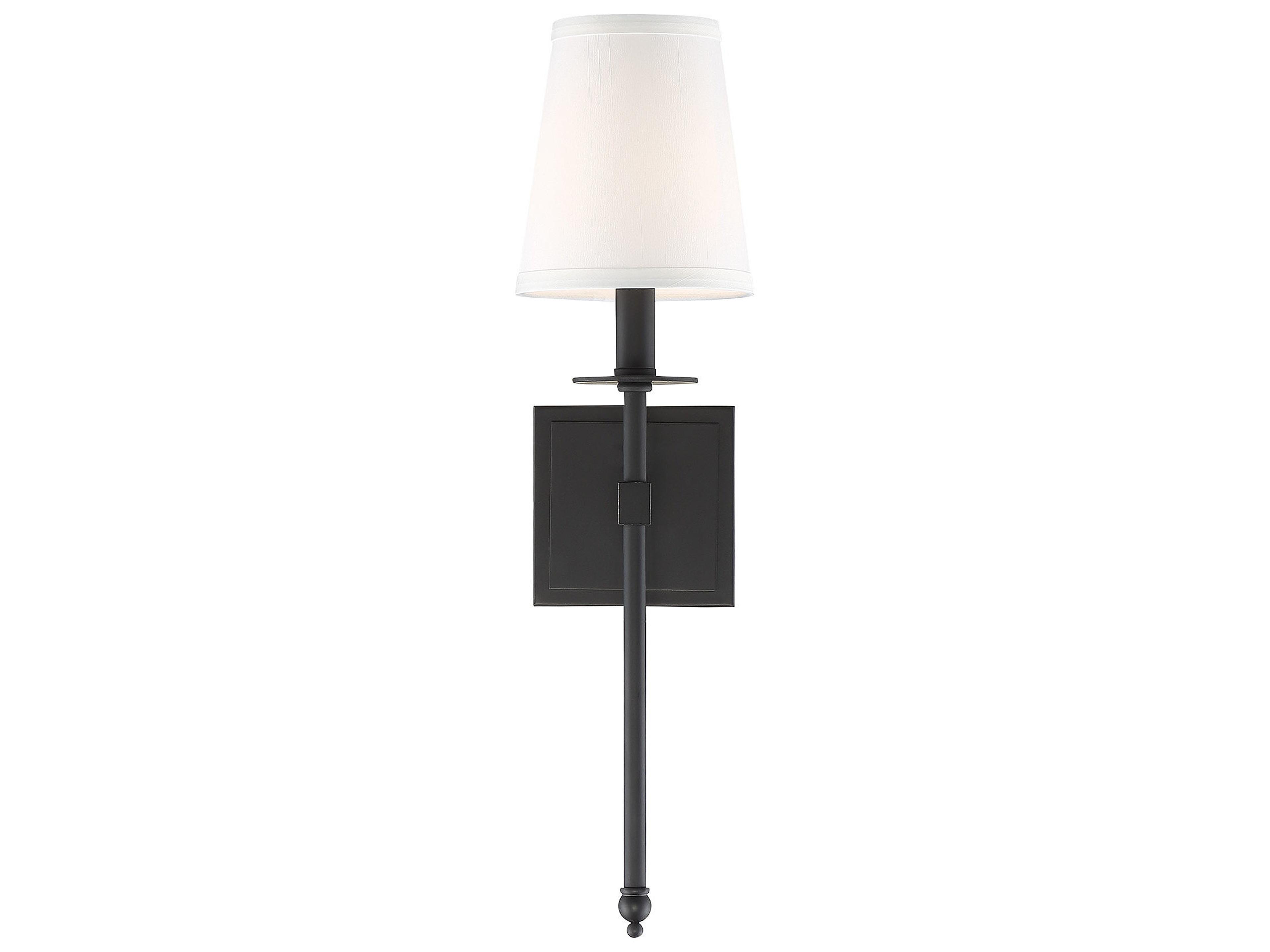 Savoy House Monroe 1-Light Matte Black Wall Sconce