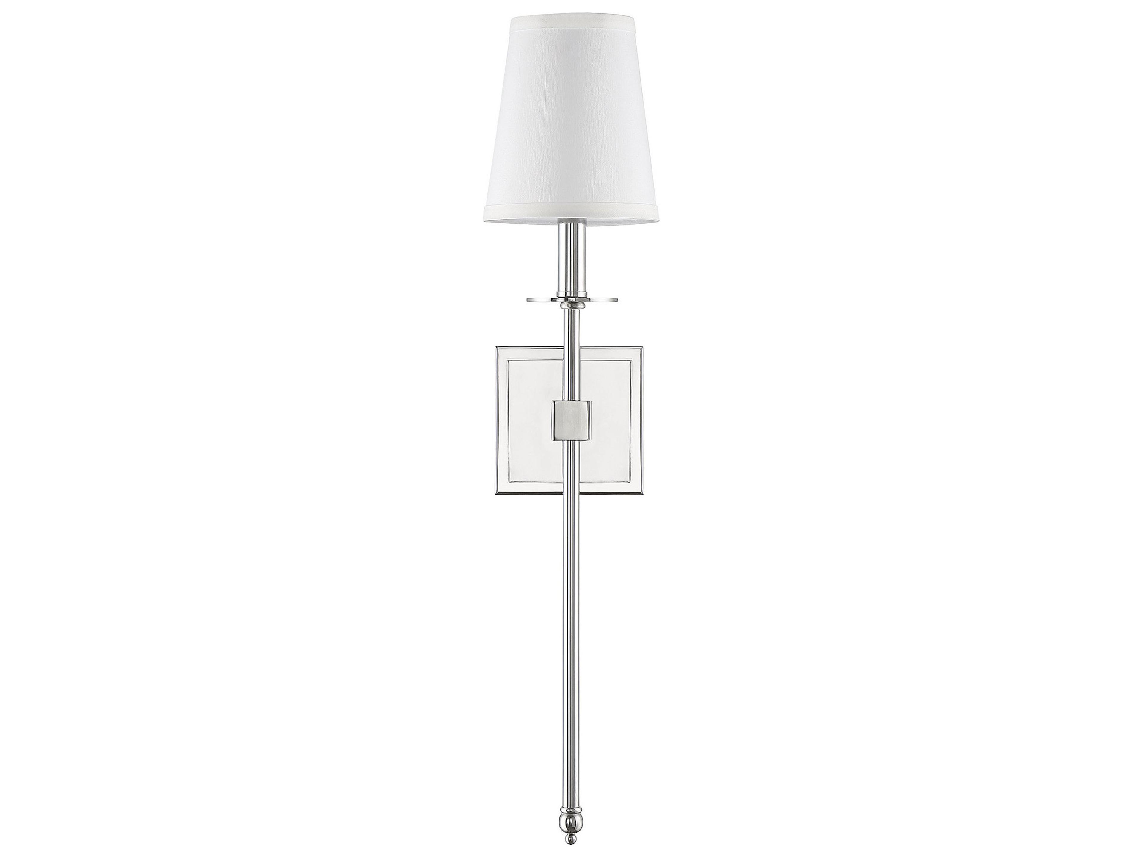 Savoy House Monroe 1-Light Polished Nickel Wall Sconce